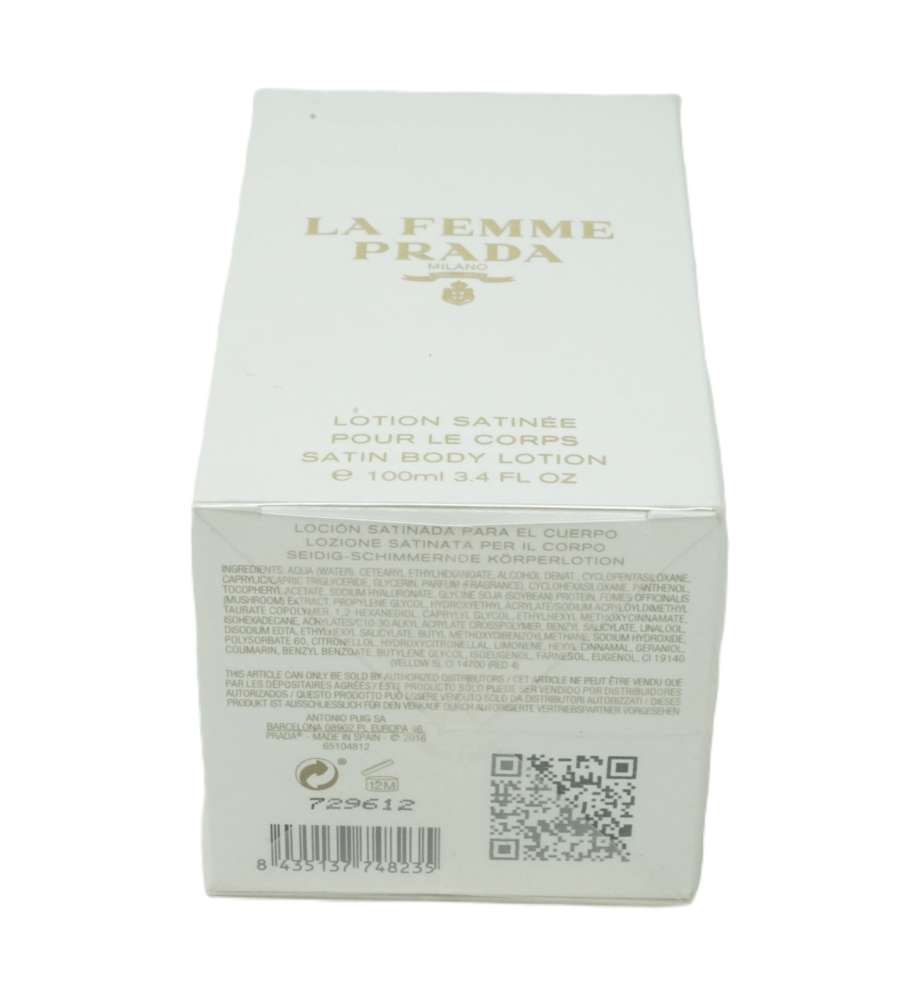 Prada Milano La Femme Satin Body Lotion 100ml