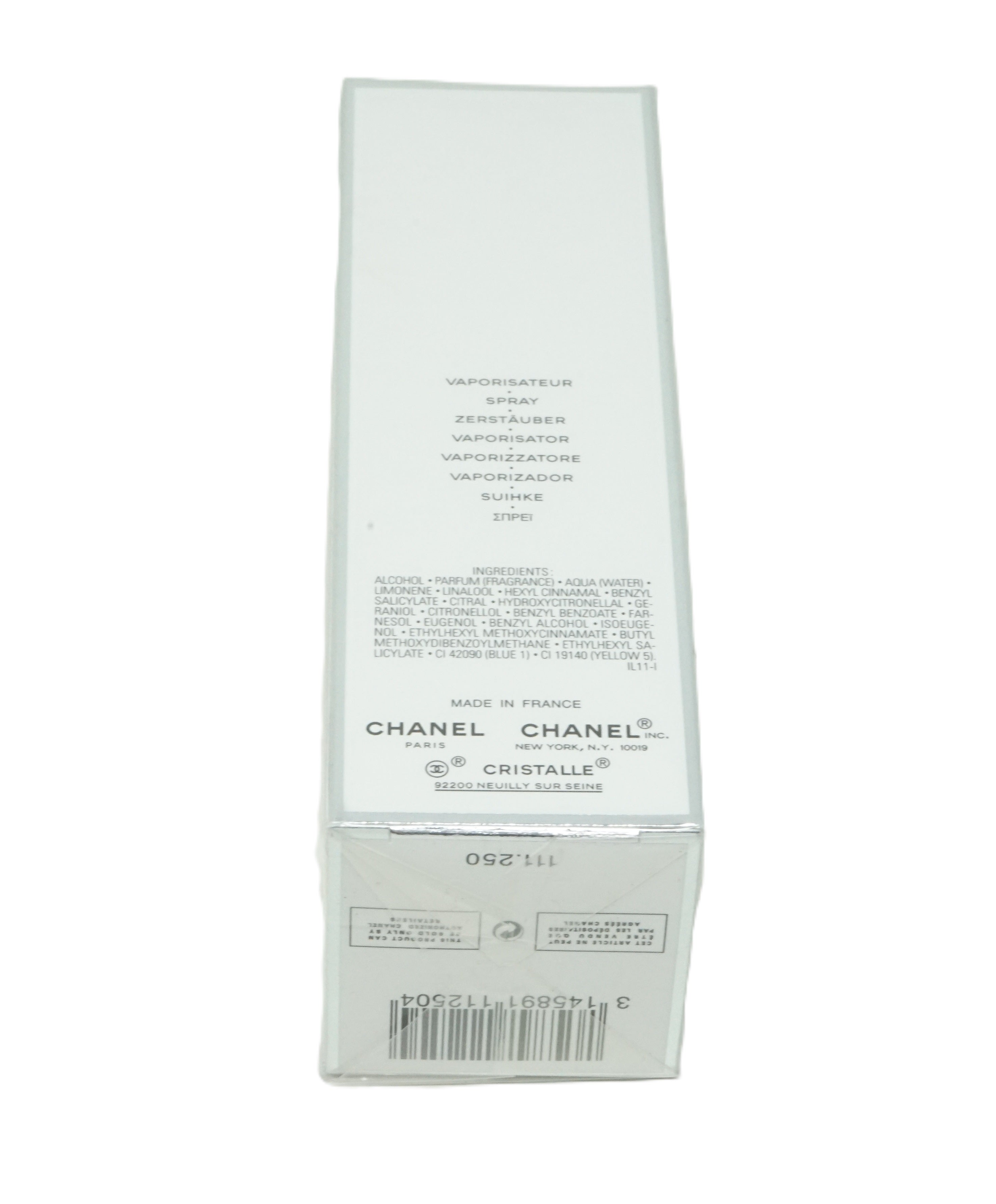 Chanel Paris Christalle Eau Verte Eau de Toilette Concentree 50ml