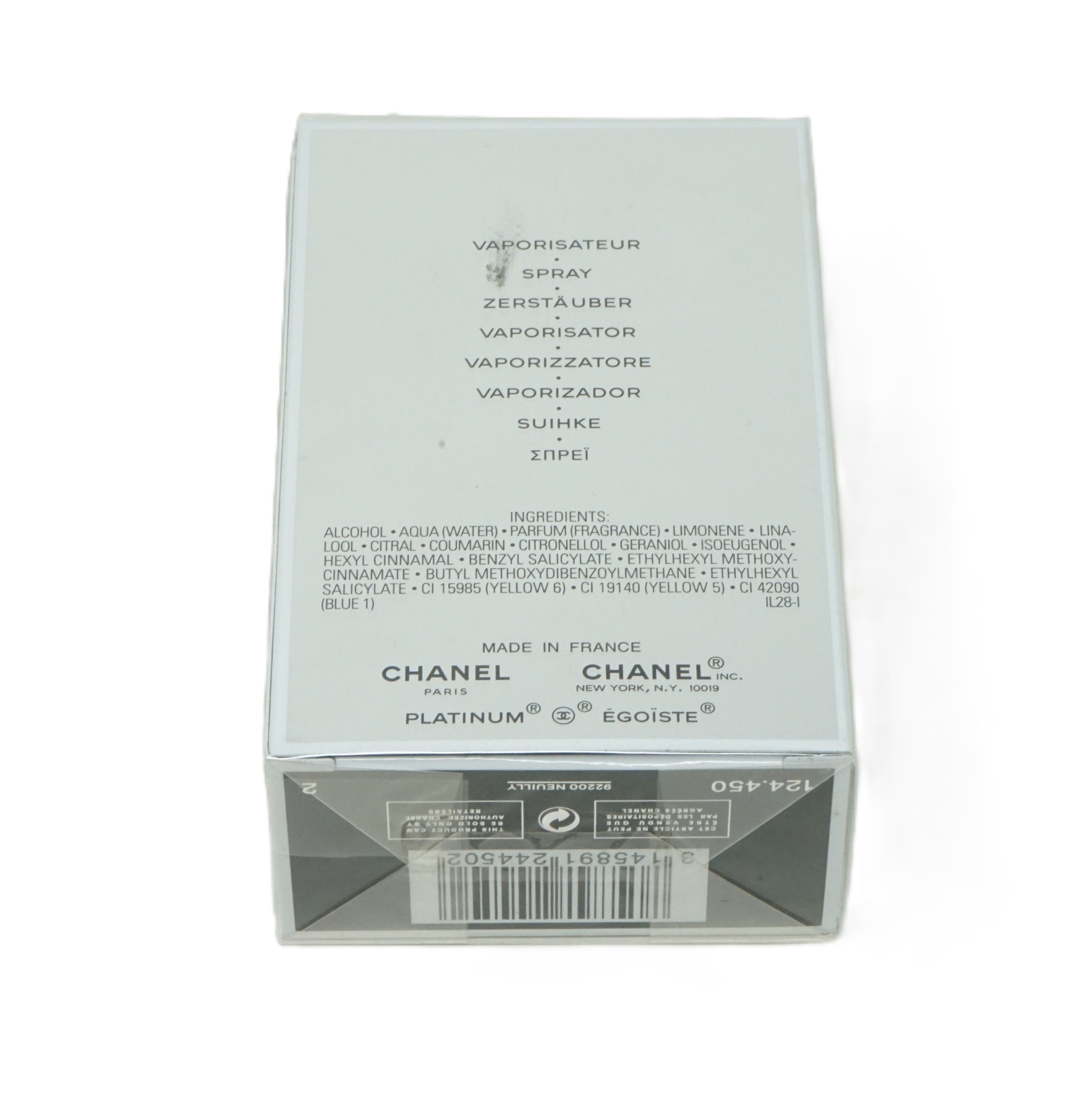 Chanel Paris Platinum Egoiste pour homme Eau de Toilette 50 ml