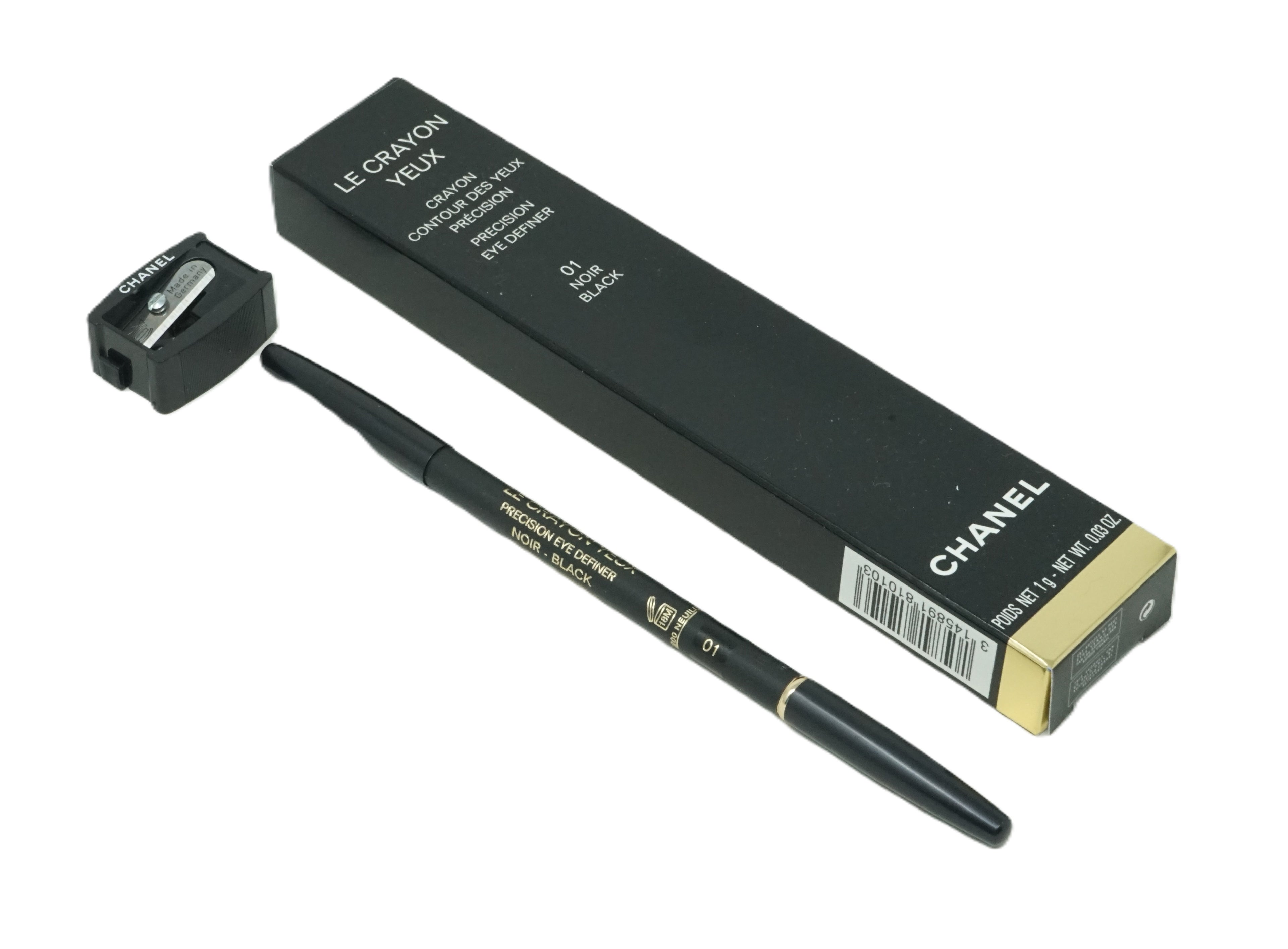 Chanel Le Crayon Yeux  contour 01 Noir Black Eyeliner