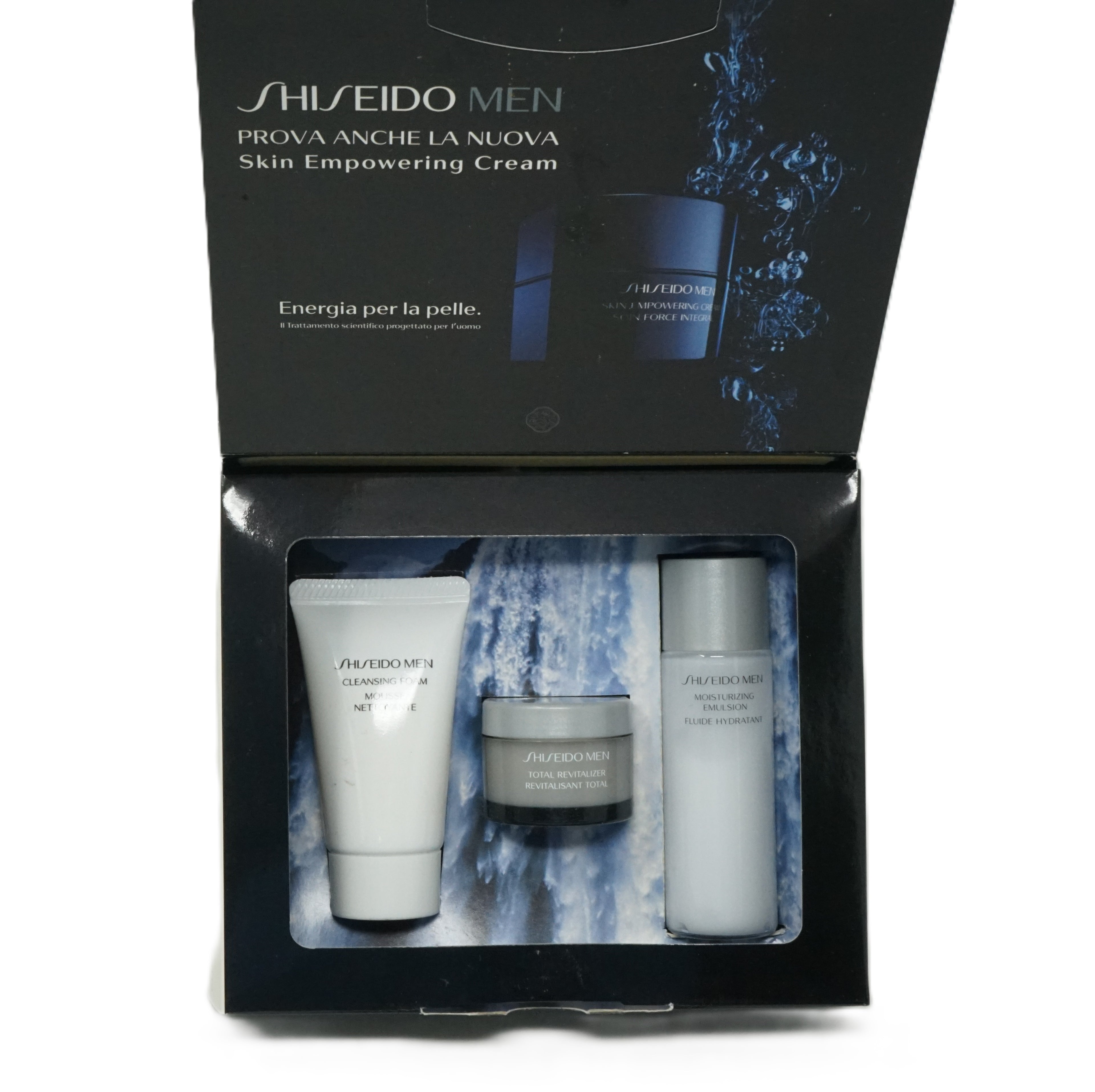 Shiseido Men Cleansing Foam Gesichtsreinigung Schaum 30ml + Emulsion Set
