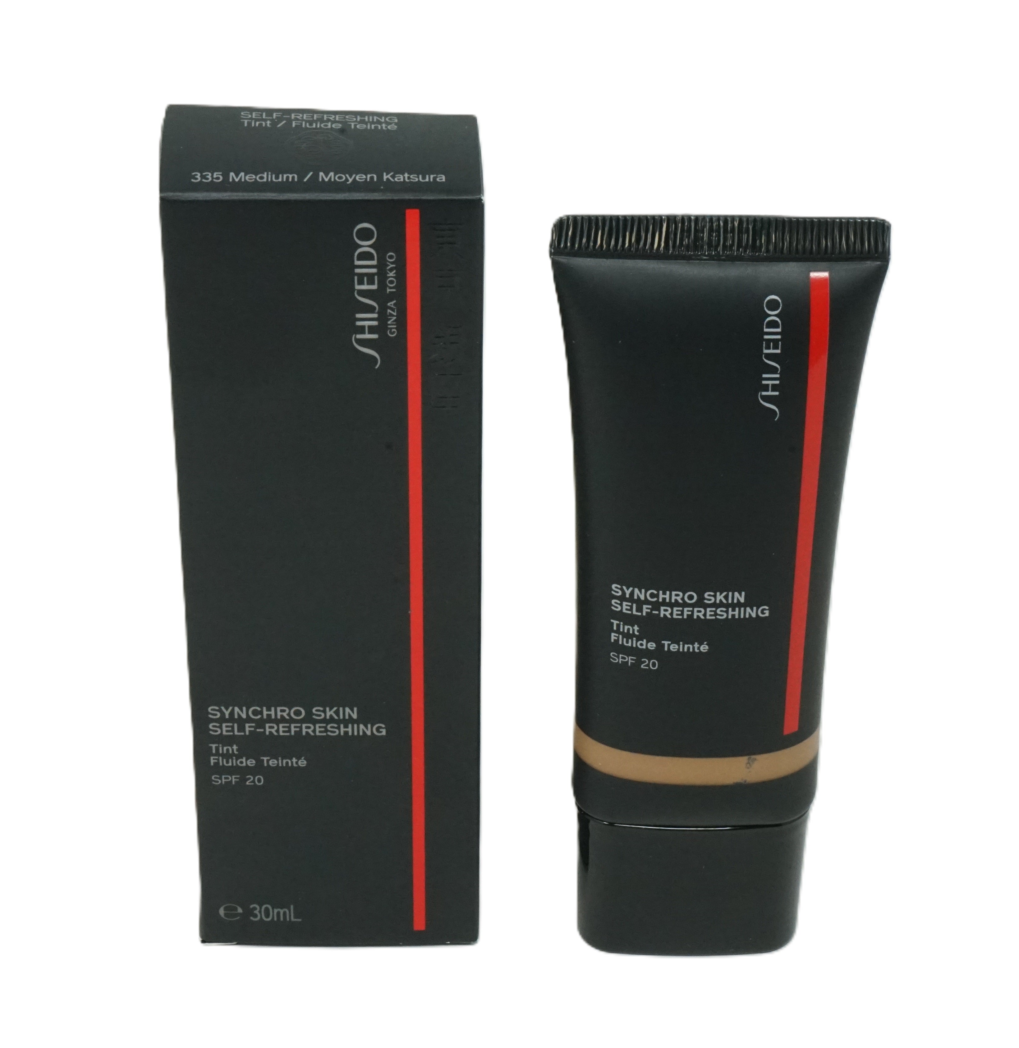 Shiseido Synchro Self-Refreshing Foundation 335 Medium Moyen Katsura