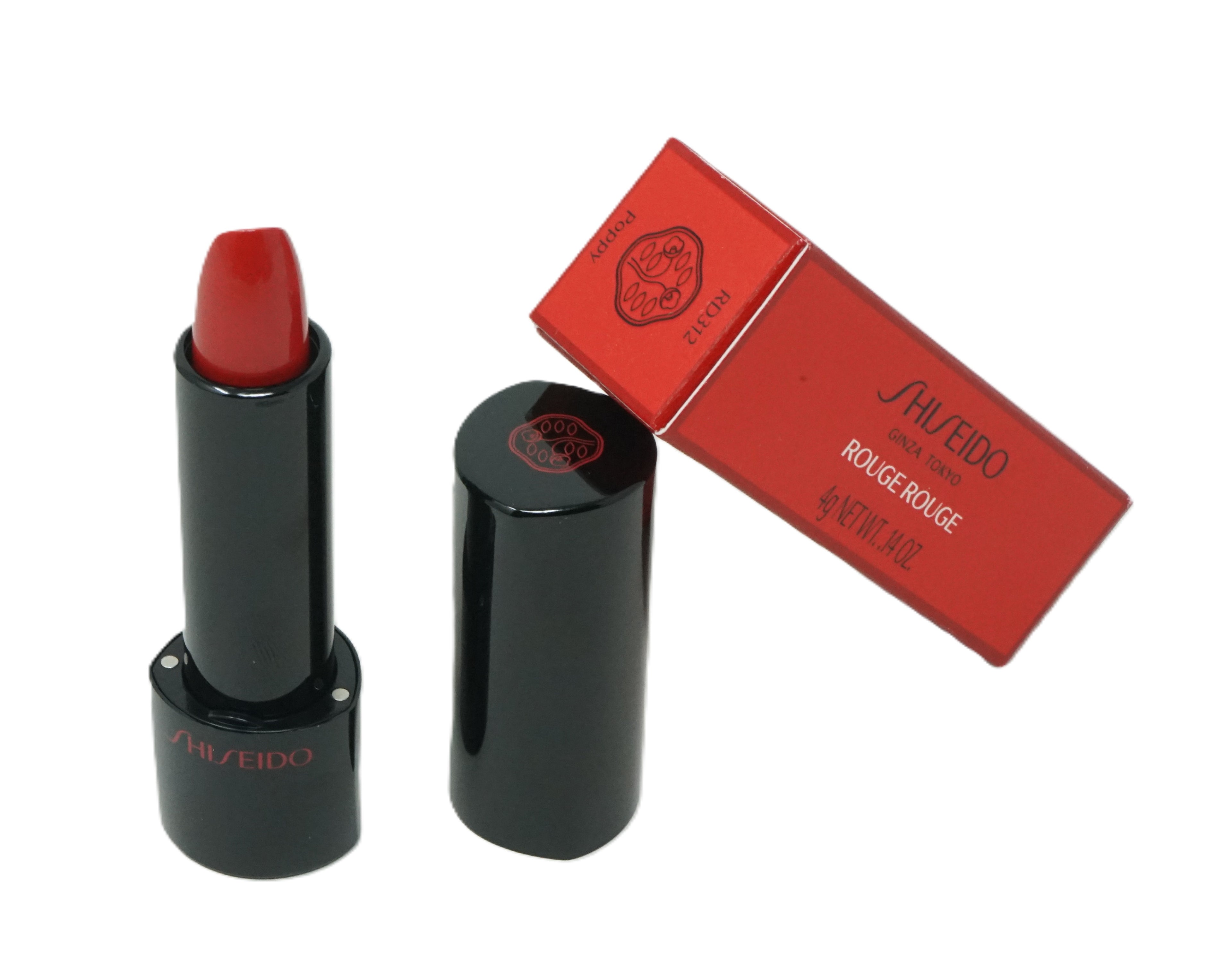 Shiseido Ginza Rouge Rouge Lippenstift RD 312 Poppy 4g