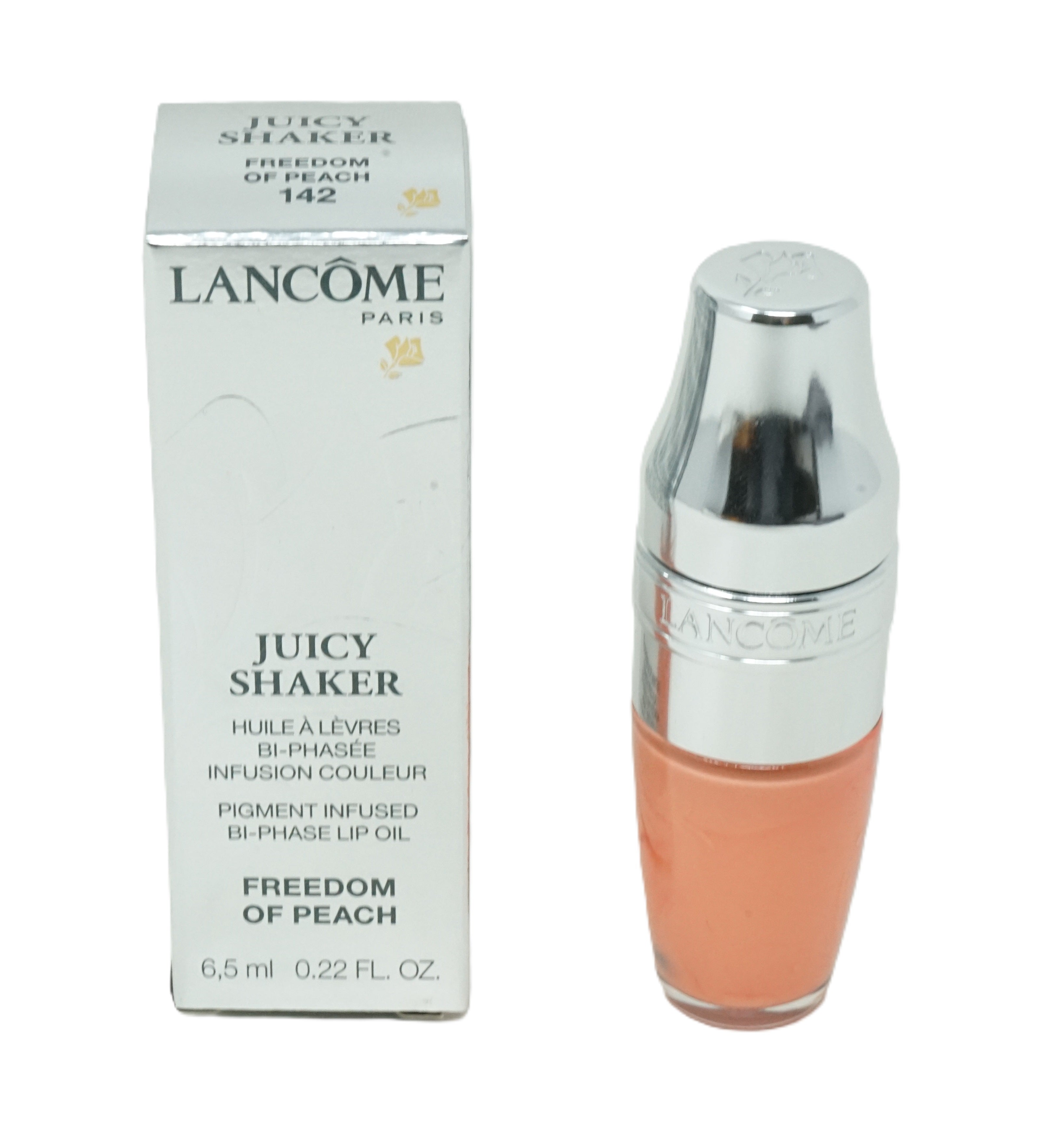 Lancome Juicy Shaker Lipgloss Lip Oil 142 Freedom Of Peach 6,5ml