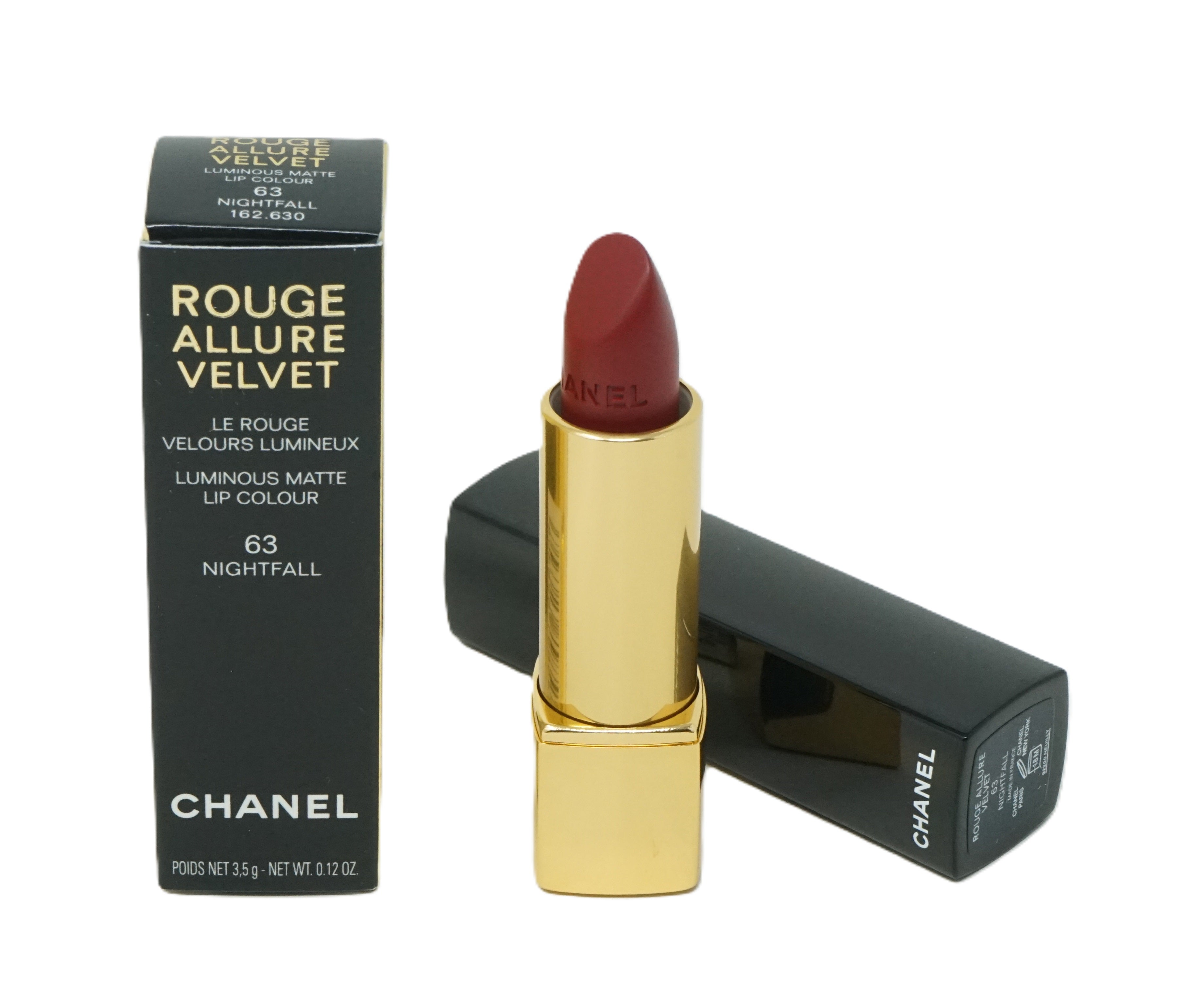 Chanel Rouge Allure Velvet Lippenstift 63 Nightfall 3,5g