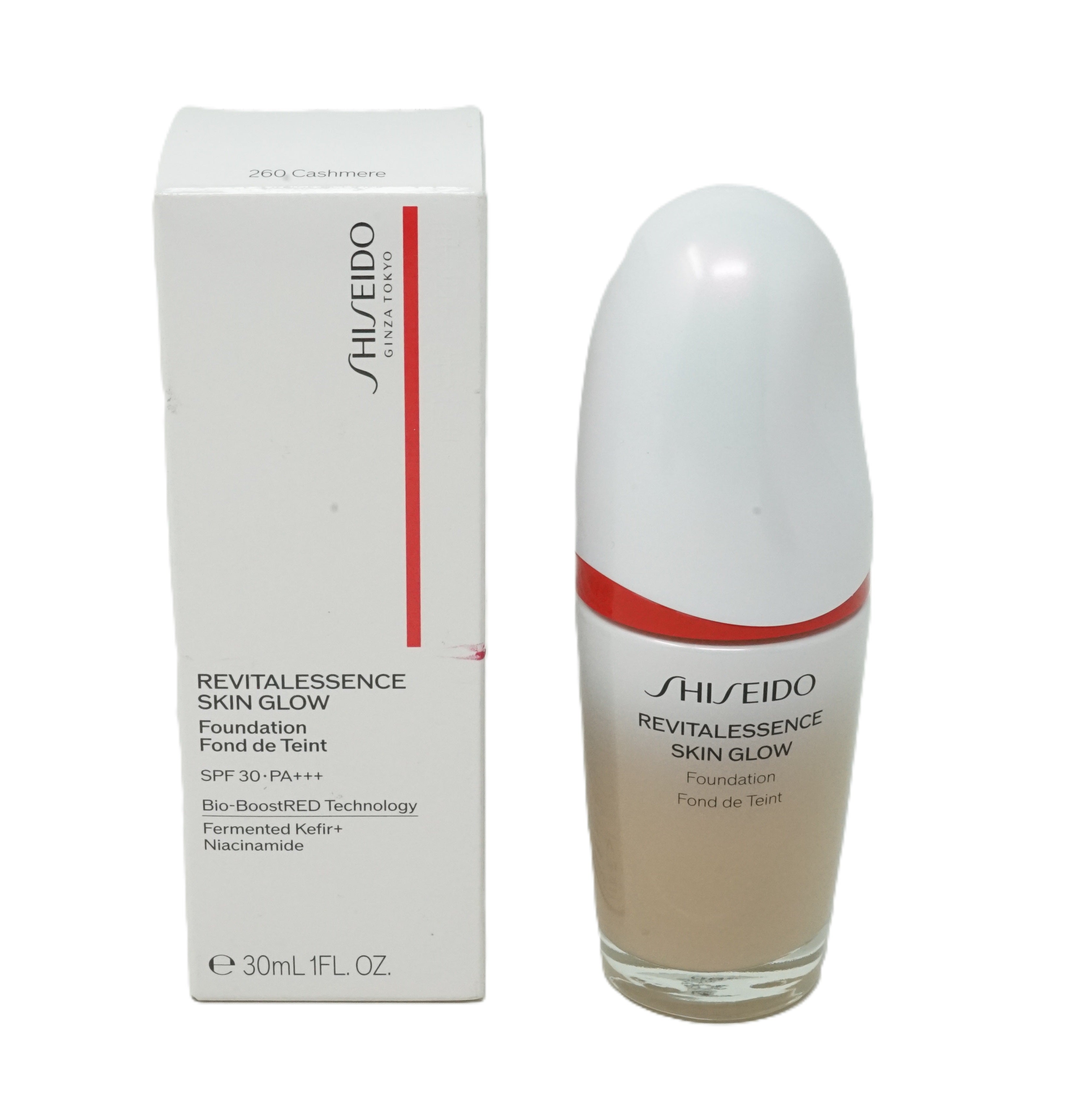 Shiseido Revitalessence Glow Foundation 260 Cashmere 30ml