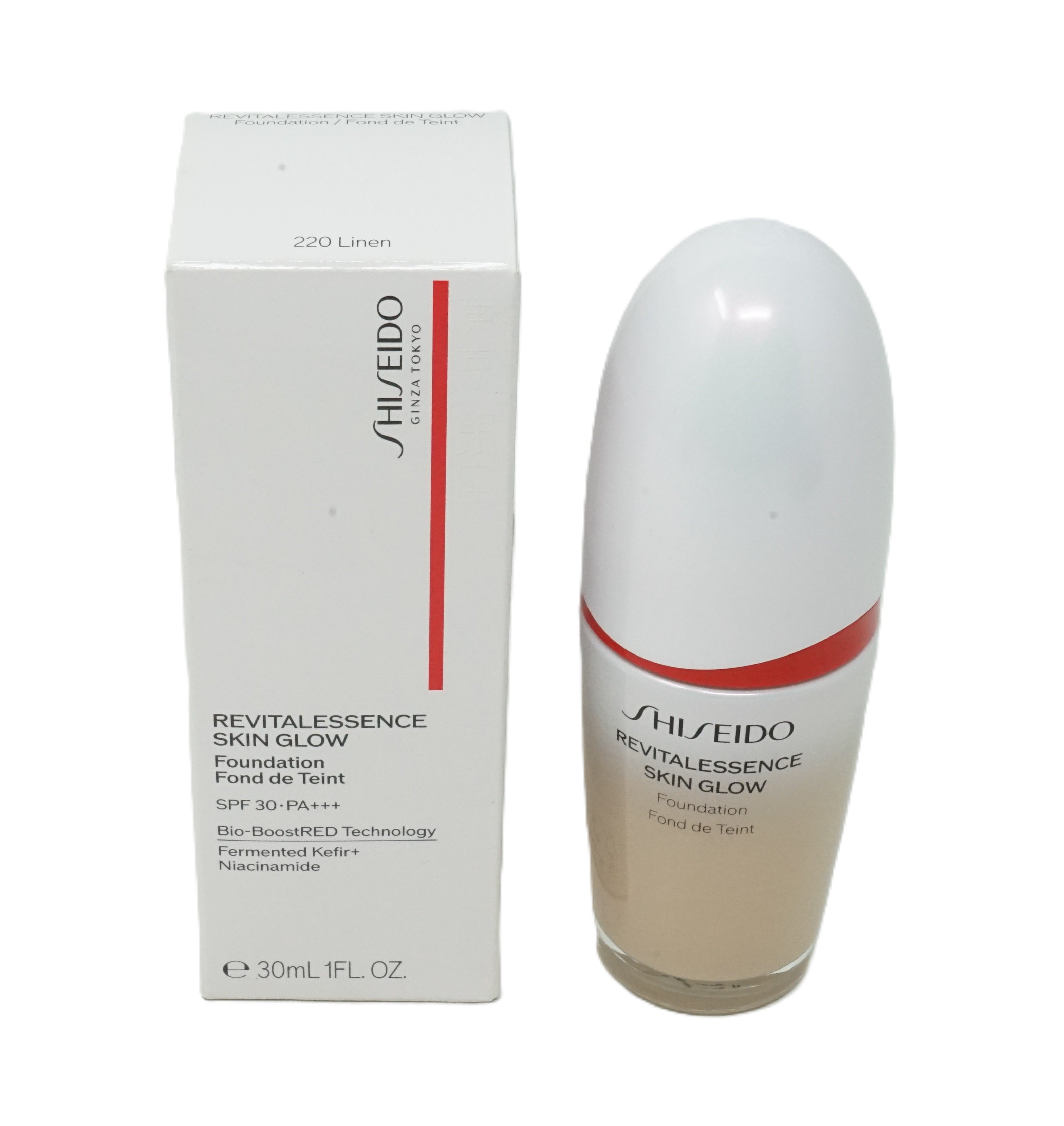 Shiseido Revitalessence Glow Foundation 220 Linen 30ml