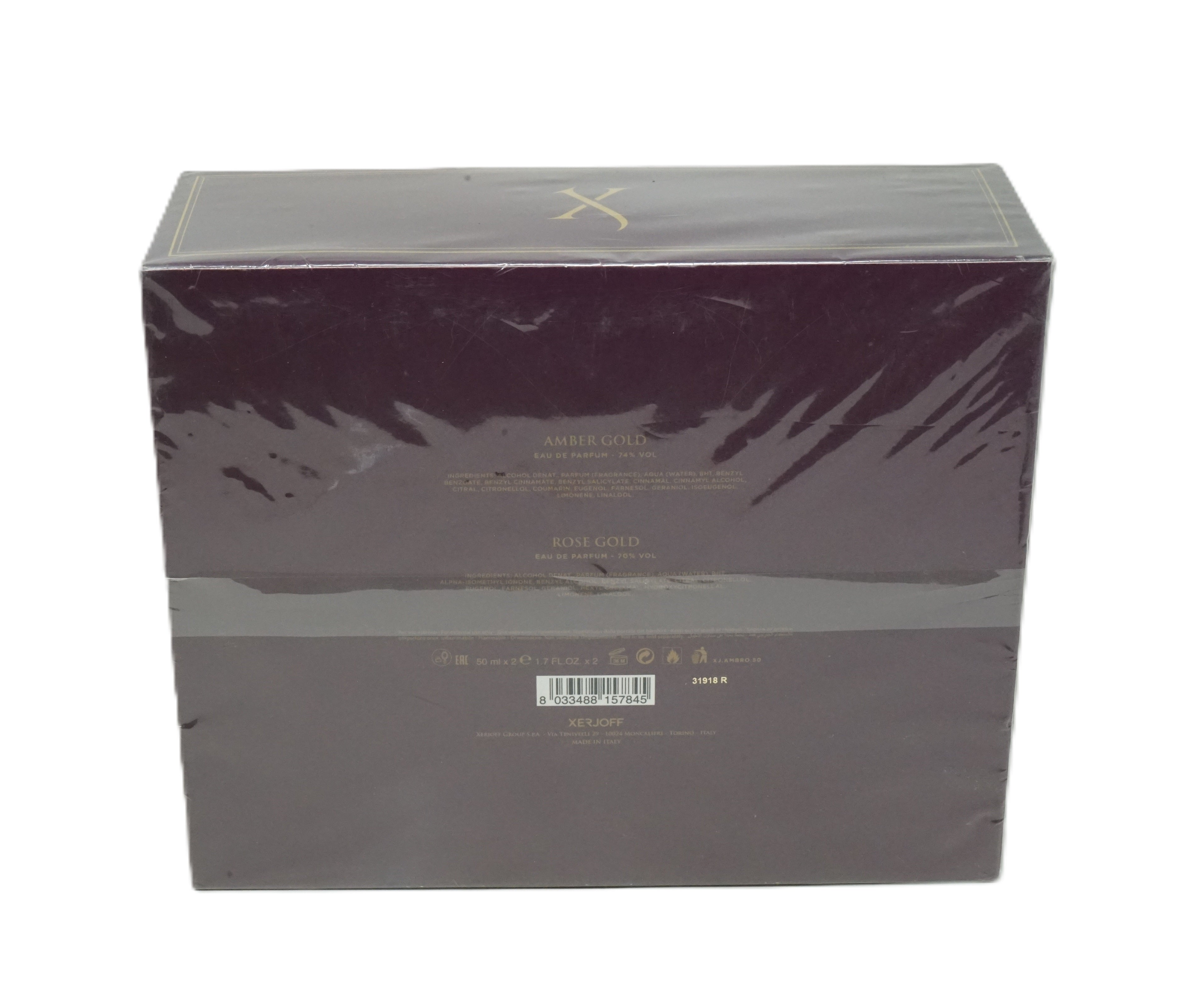 XerJoff Amber Gold EDP 50ml + Rose Gold EDP 50ml Set