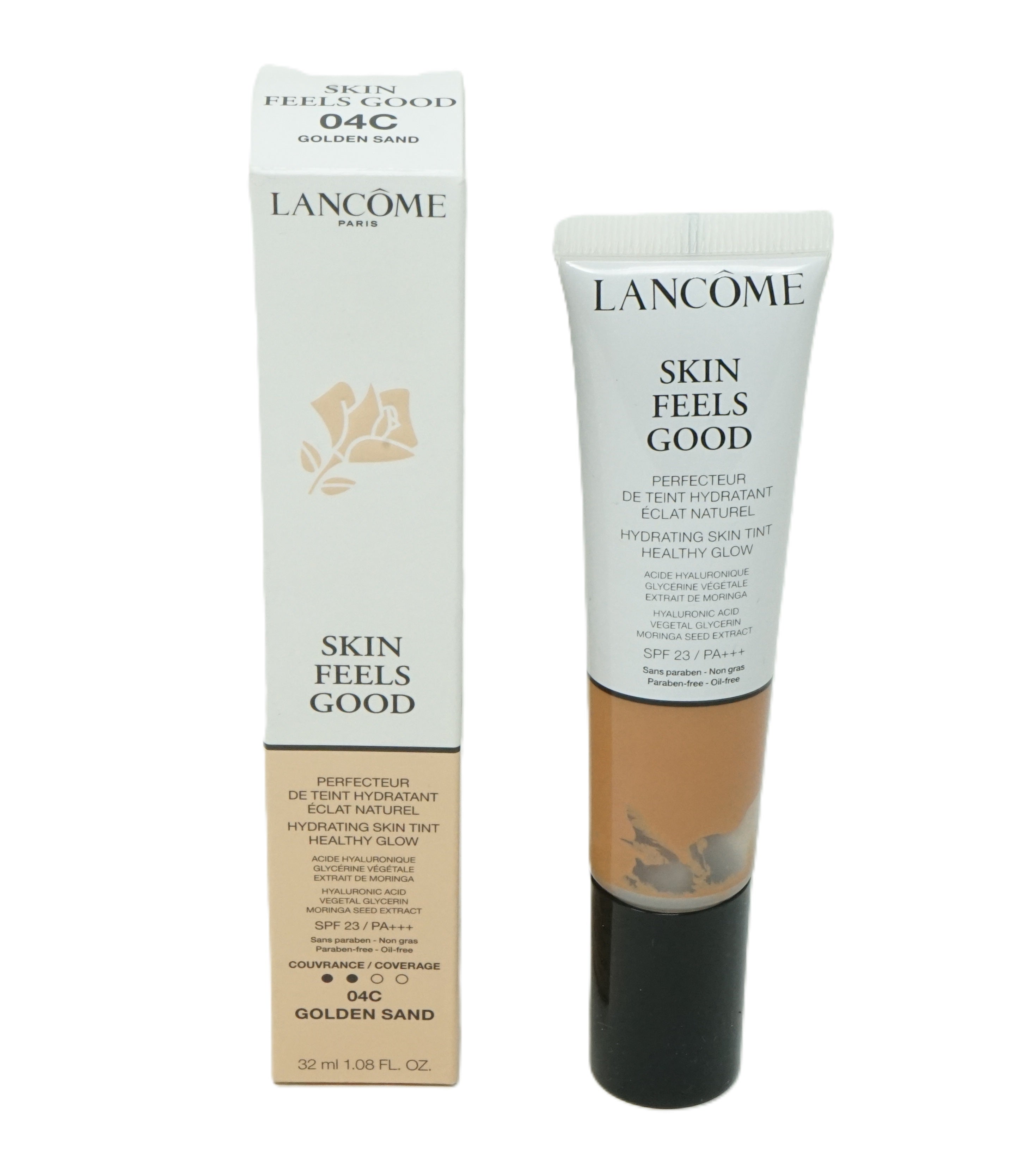 Lancome haut Feels Good Tint Foundation 04C Goden Sand 32 ml