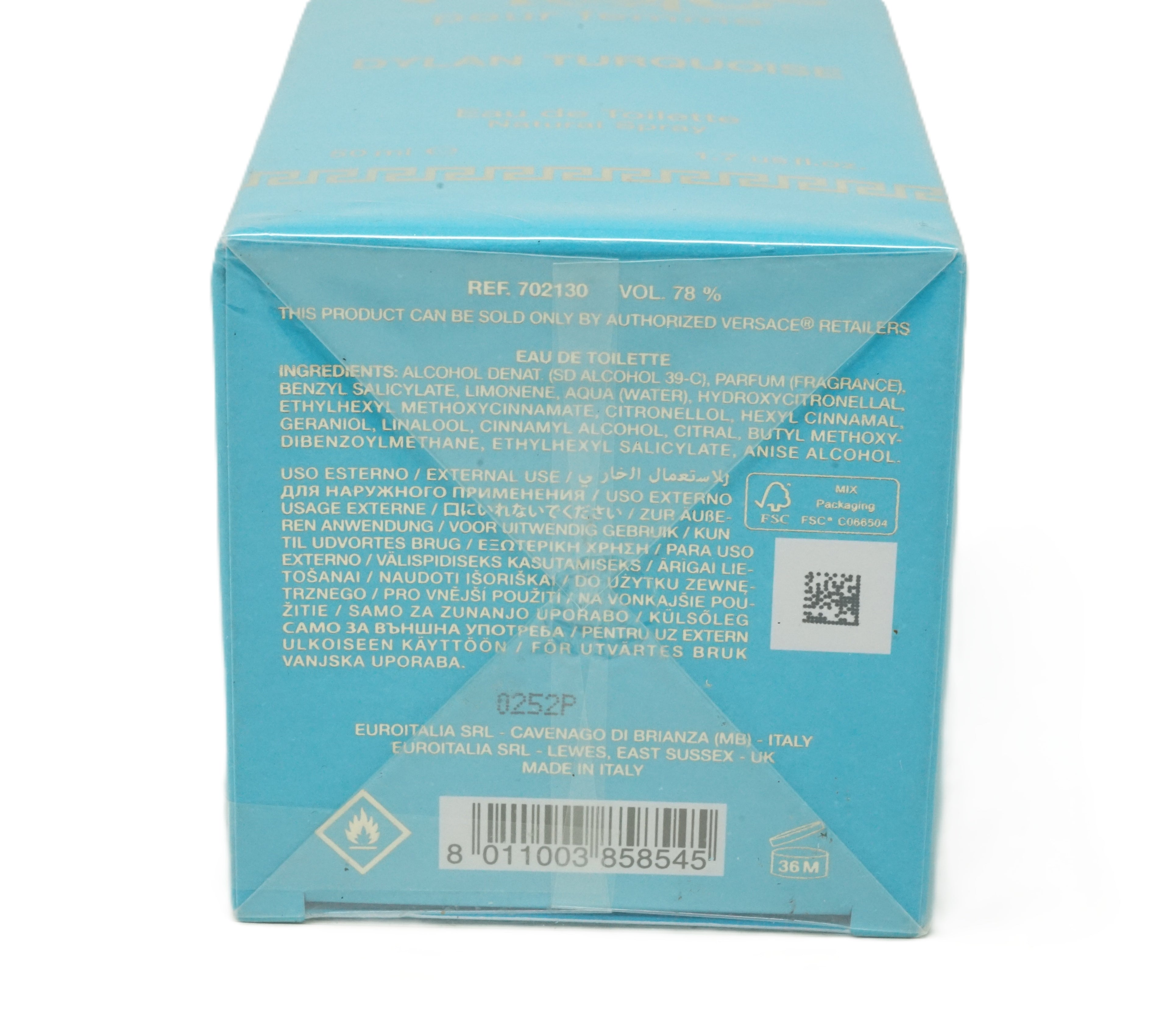 Versace Pour Femme Dylan Turquoise Eau de Toilette 50 ml