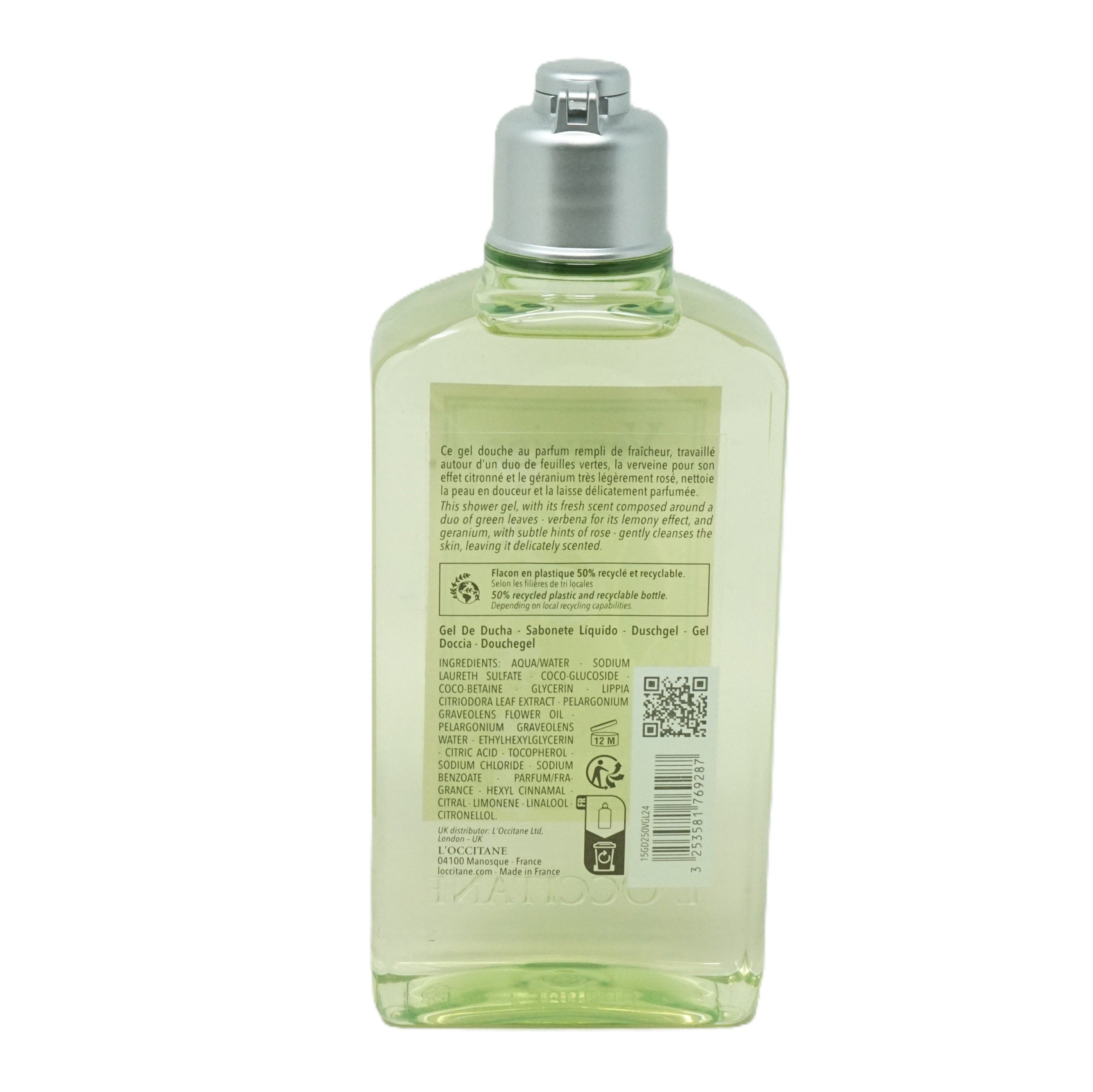L'Occitane Verveine Geranium Shower Gel 250 ml