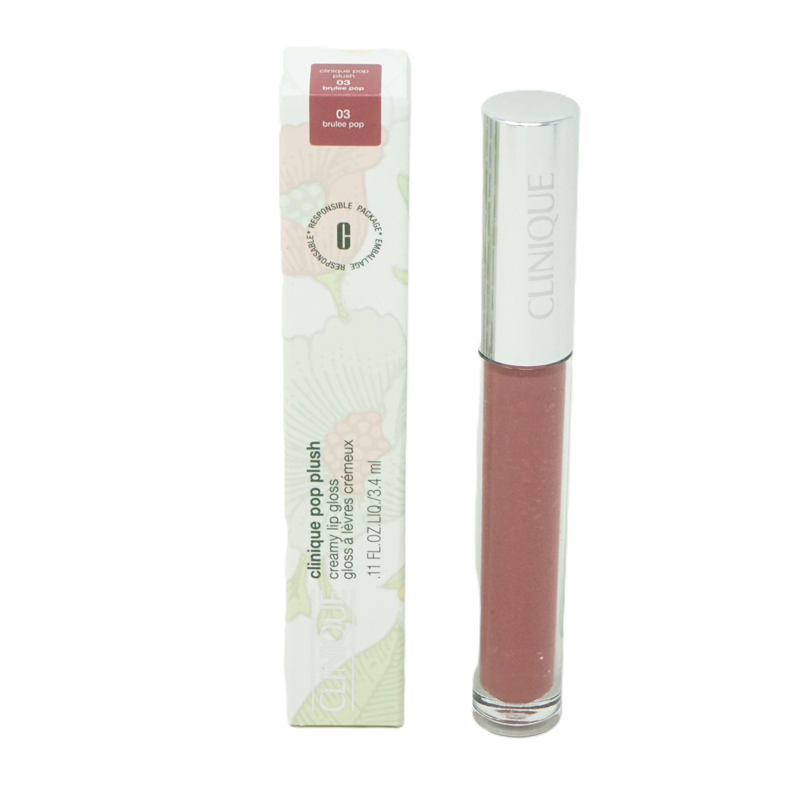 Clinique pop plush lip gloss 03 brulee pop 3,4 ml