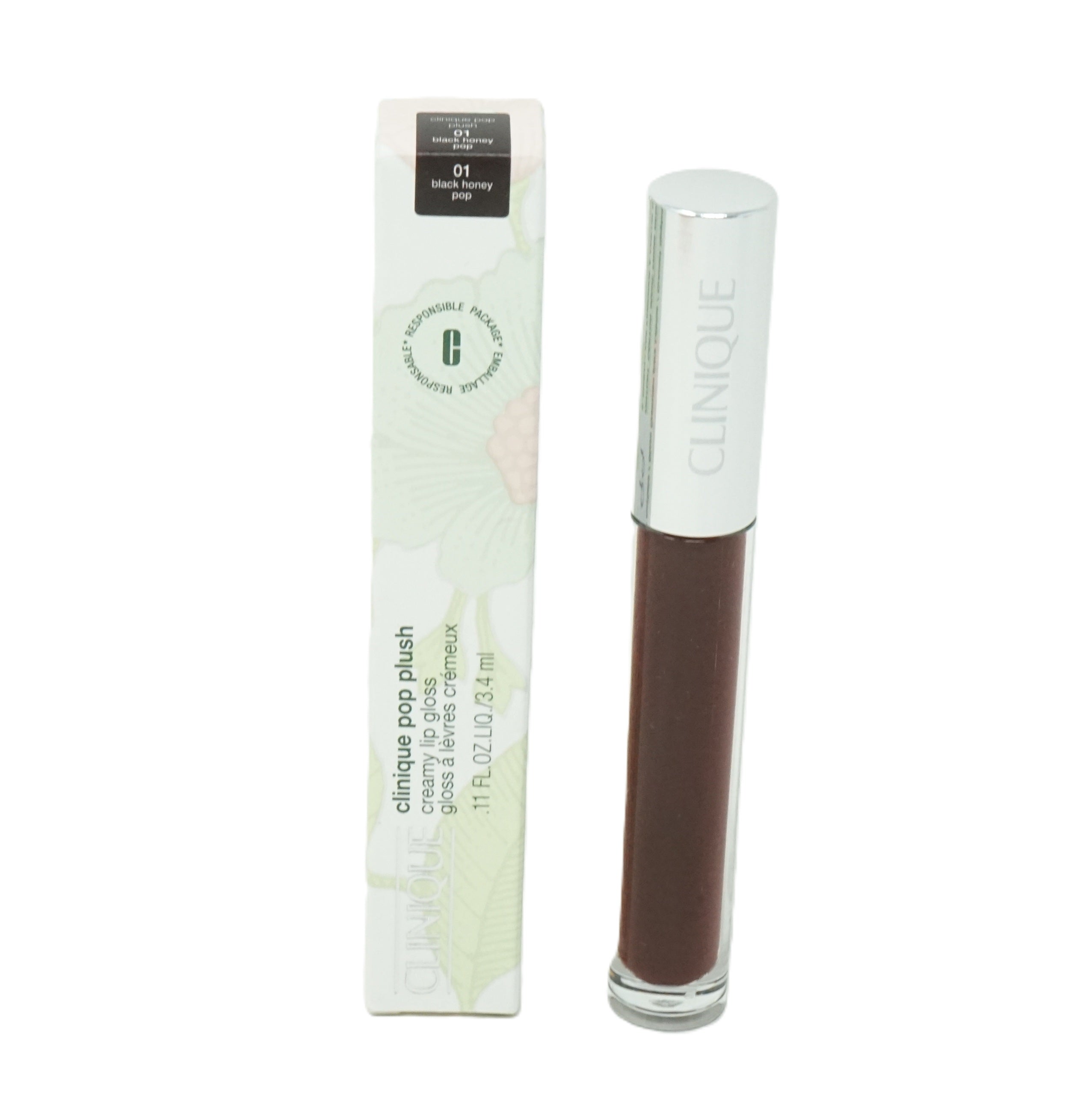 Clinique pop plush lip gloss 01 black honey 3,4 ml