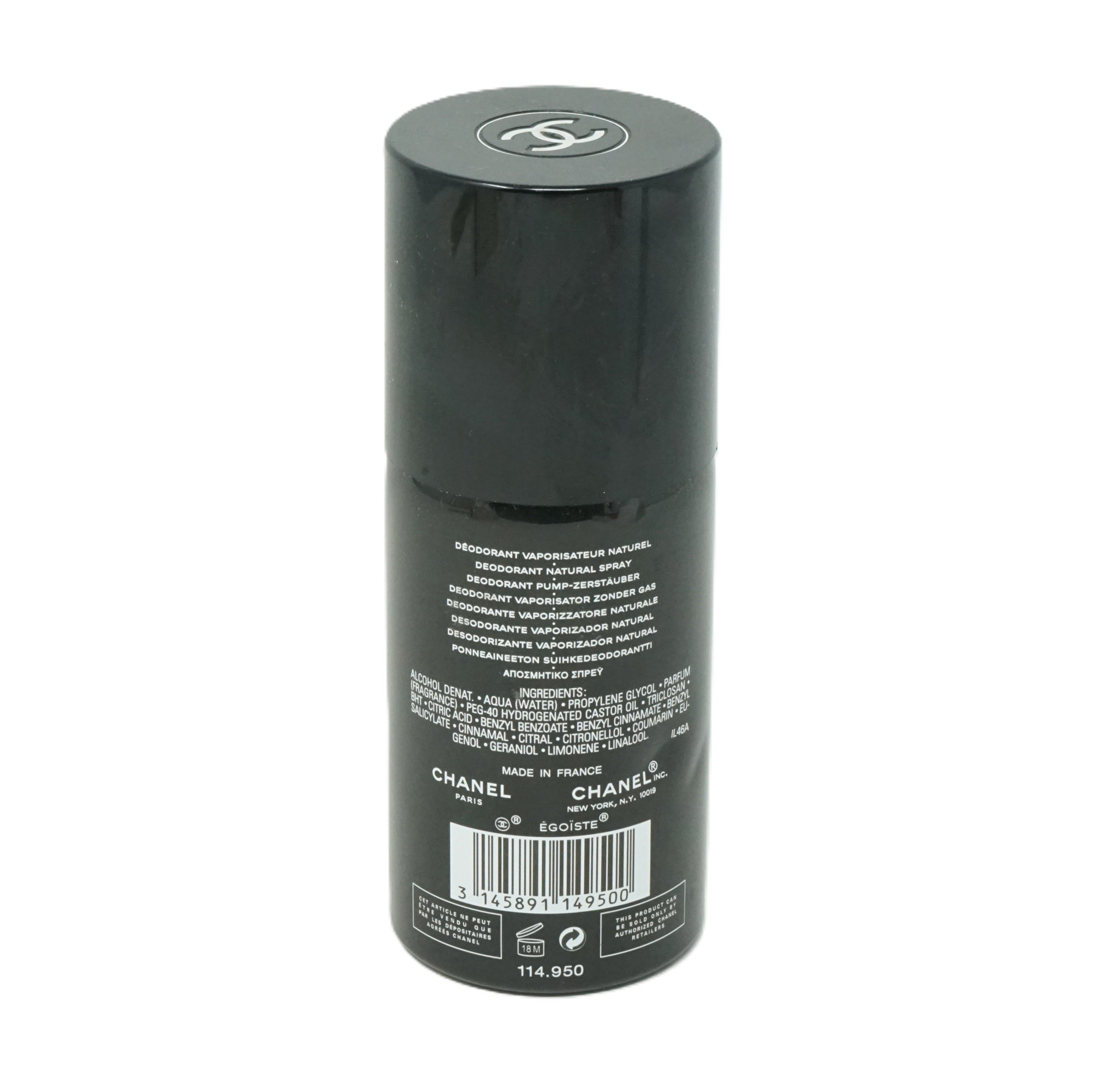 Chanel Pour Homme Egoiste Deodorant Spray 100ml
