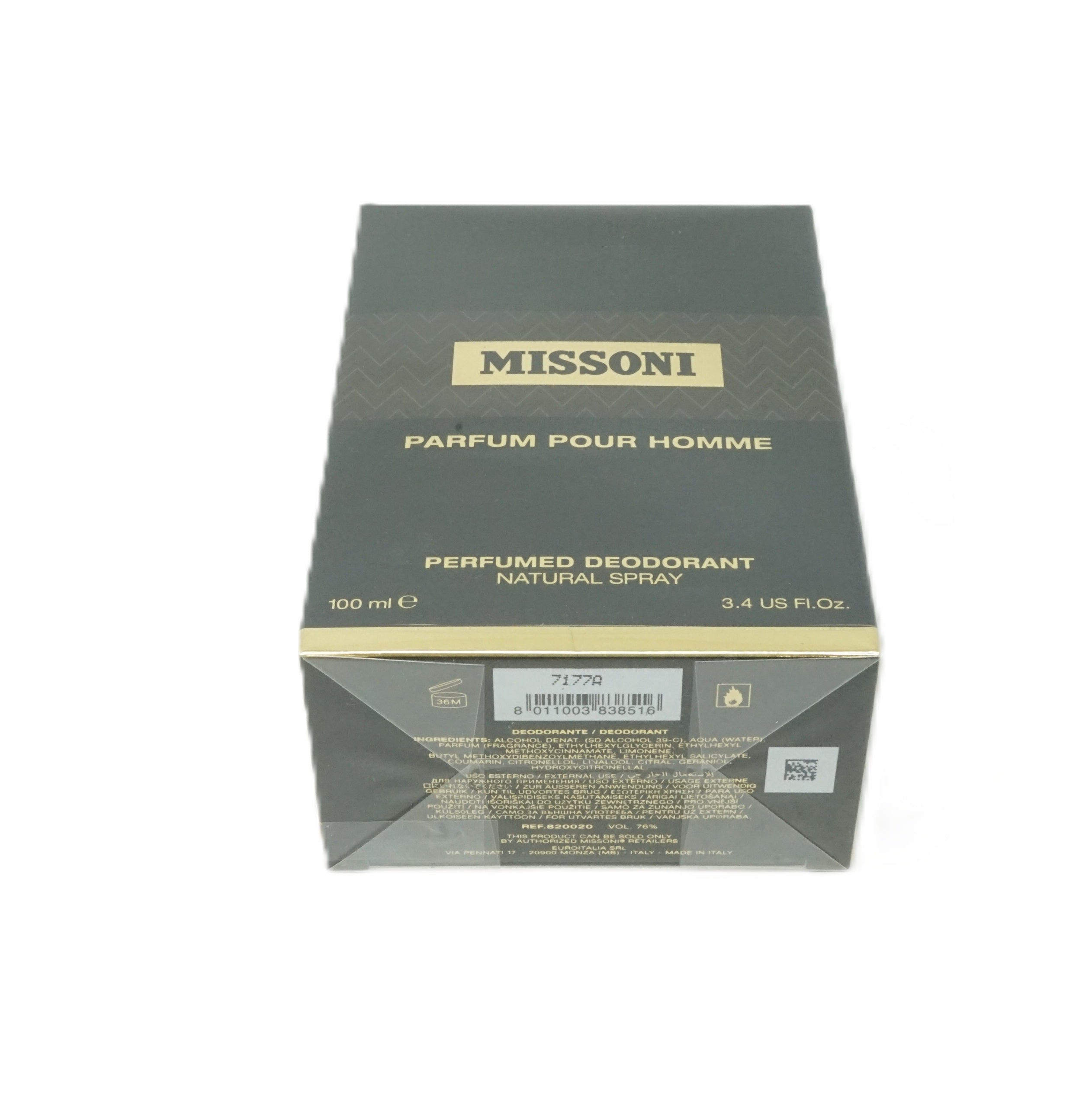 Missioni Parfum Pour Homme Deodorant Spray 100ml