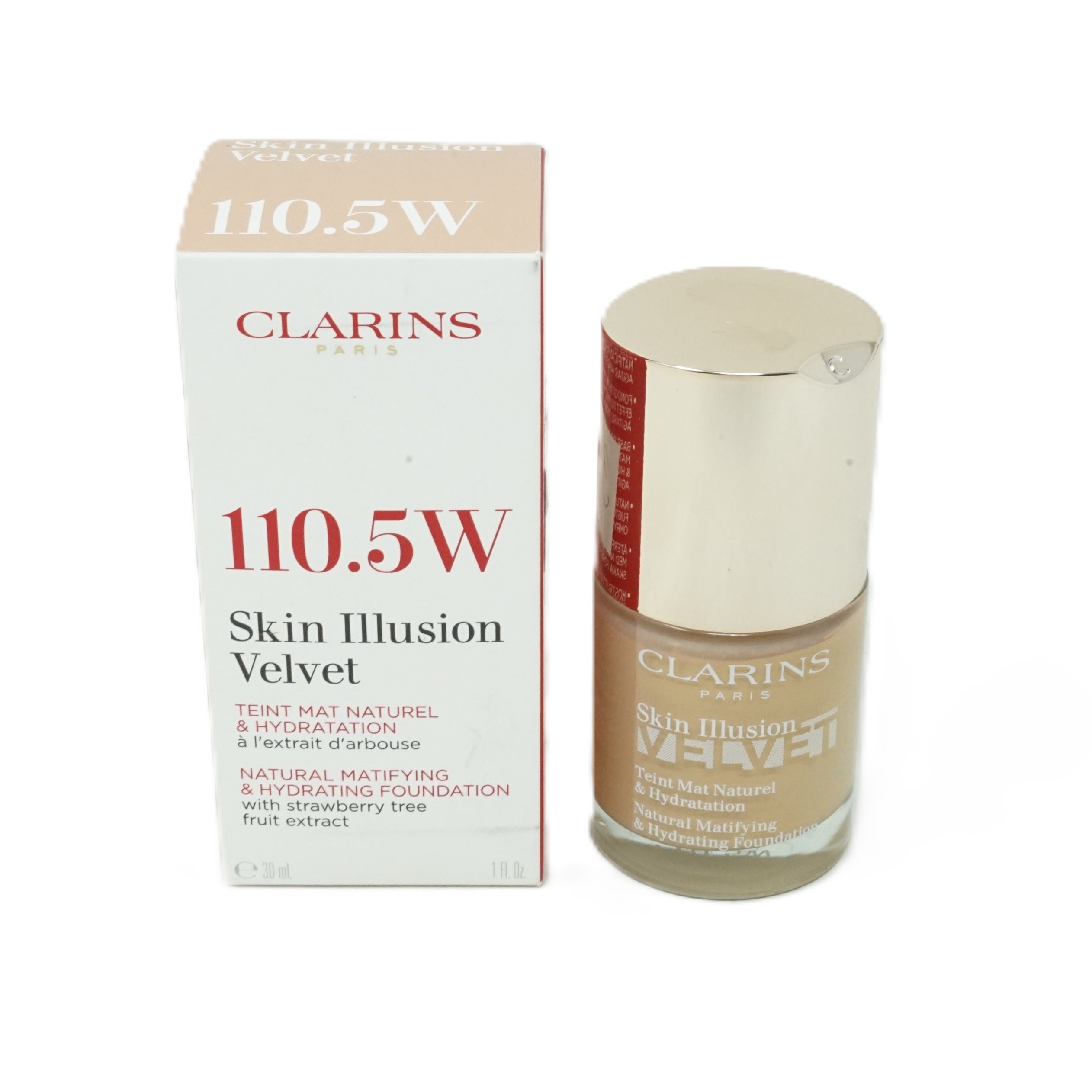 Clarins Skin Illusion Velvet  Foundation 110.5W  30 ml