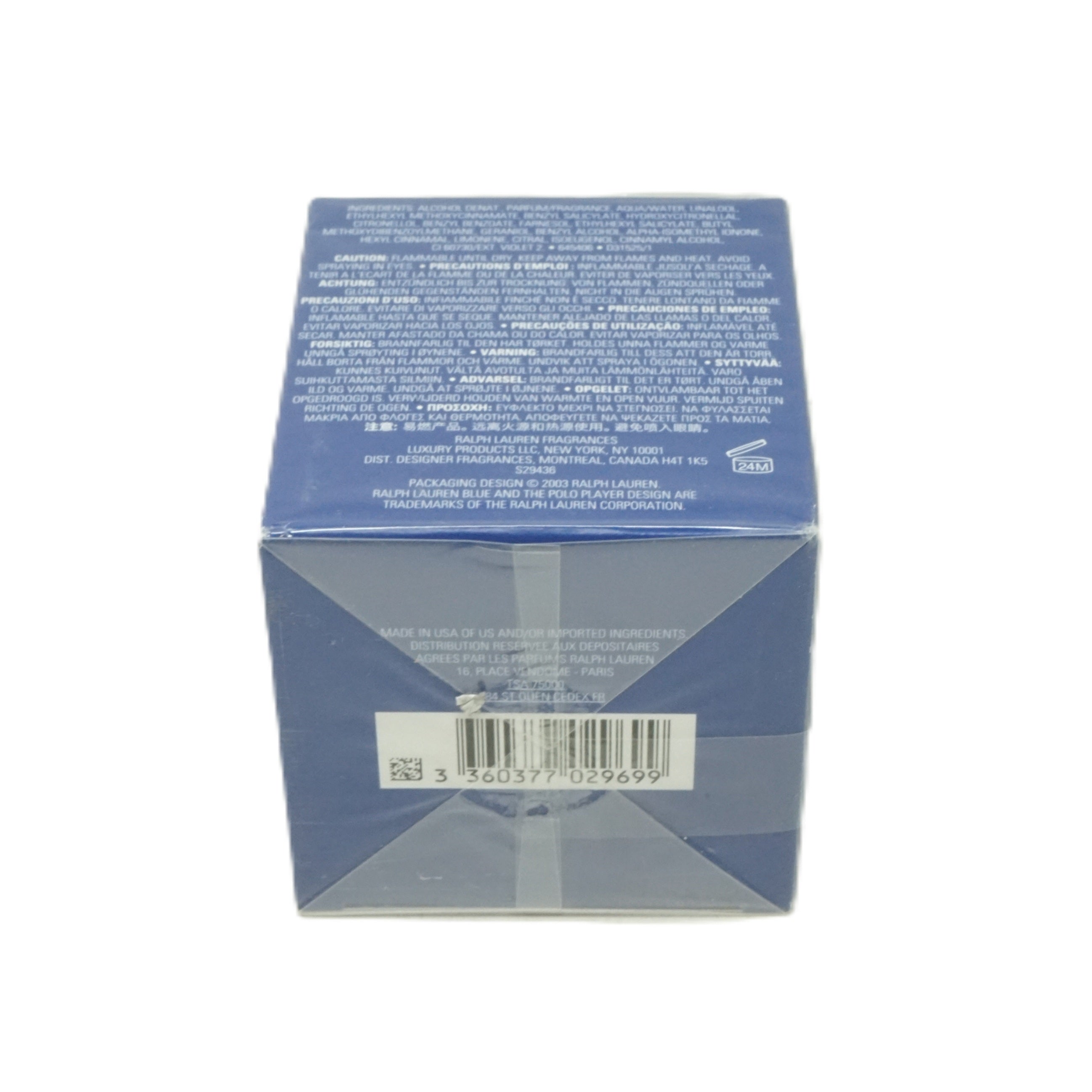 Ralph Lauren Blue Eau De Toilette 125ml