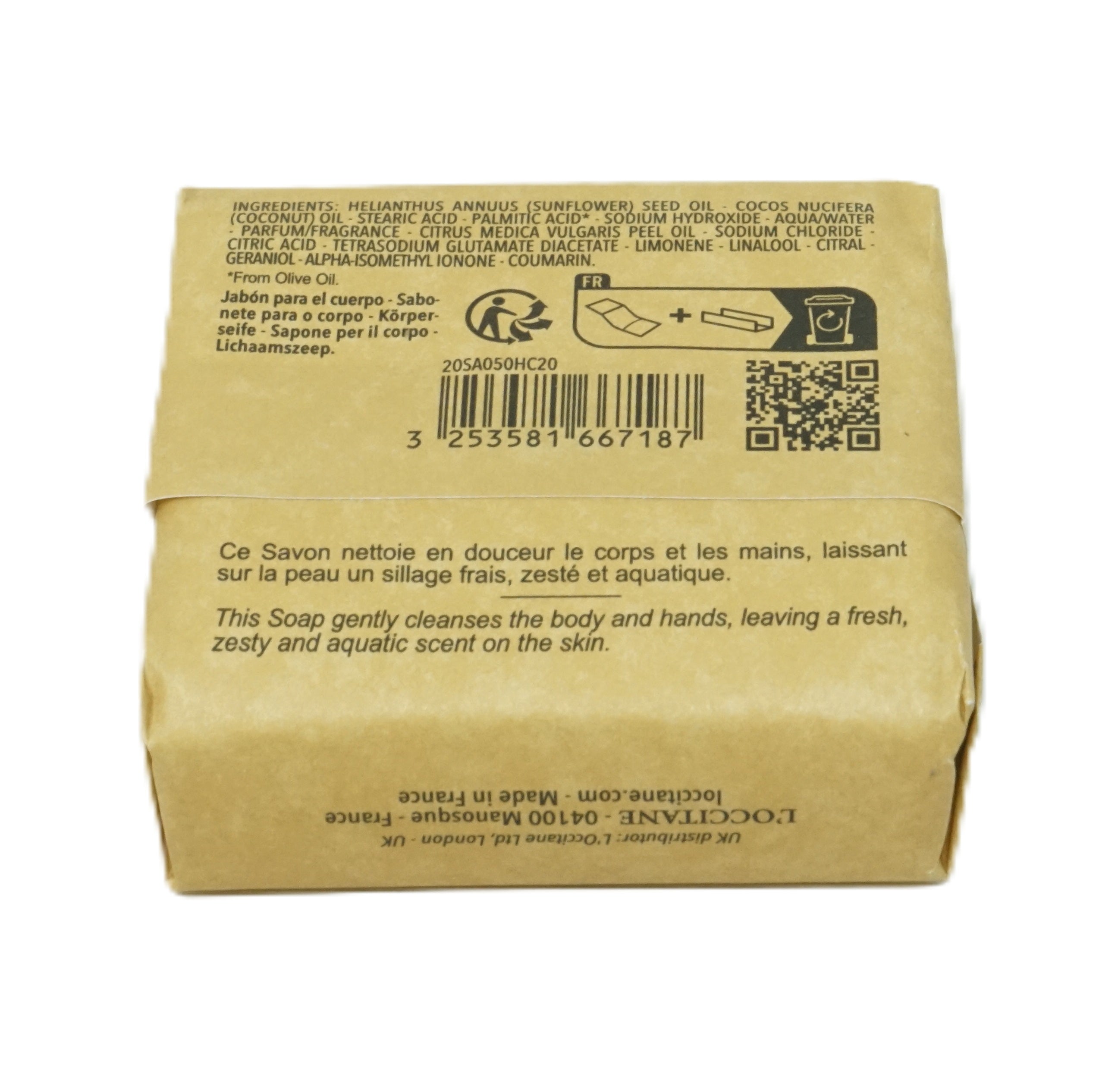 L'Occitane Cap Cedrat Pour Homme  Seife 50g
