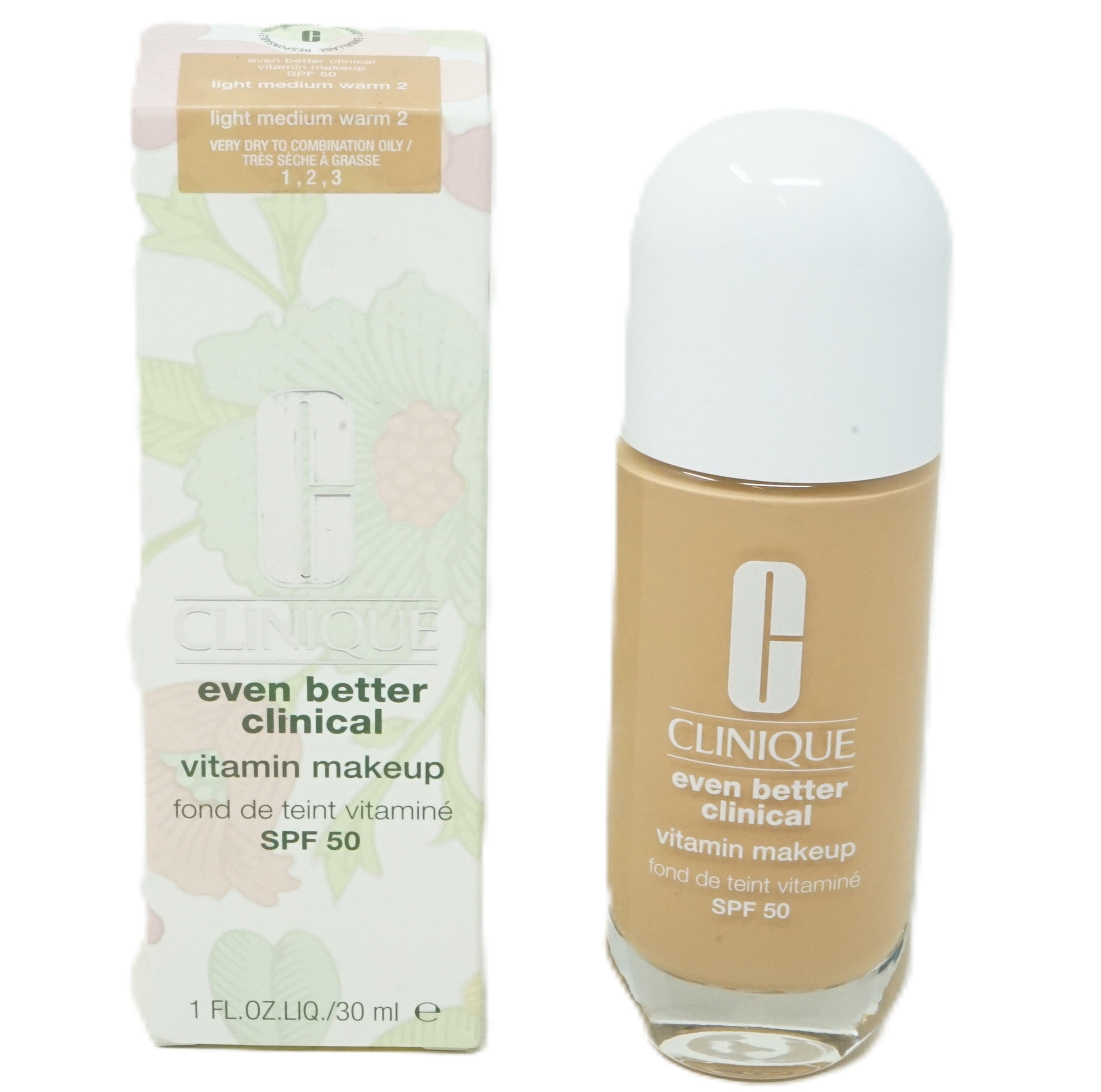 Clinique even better clinial Light Medium Warm 2 Vitamin Makeup SPF50  30ml