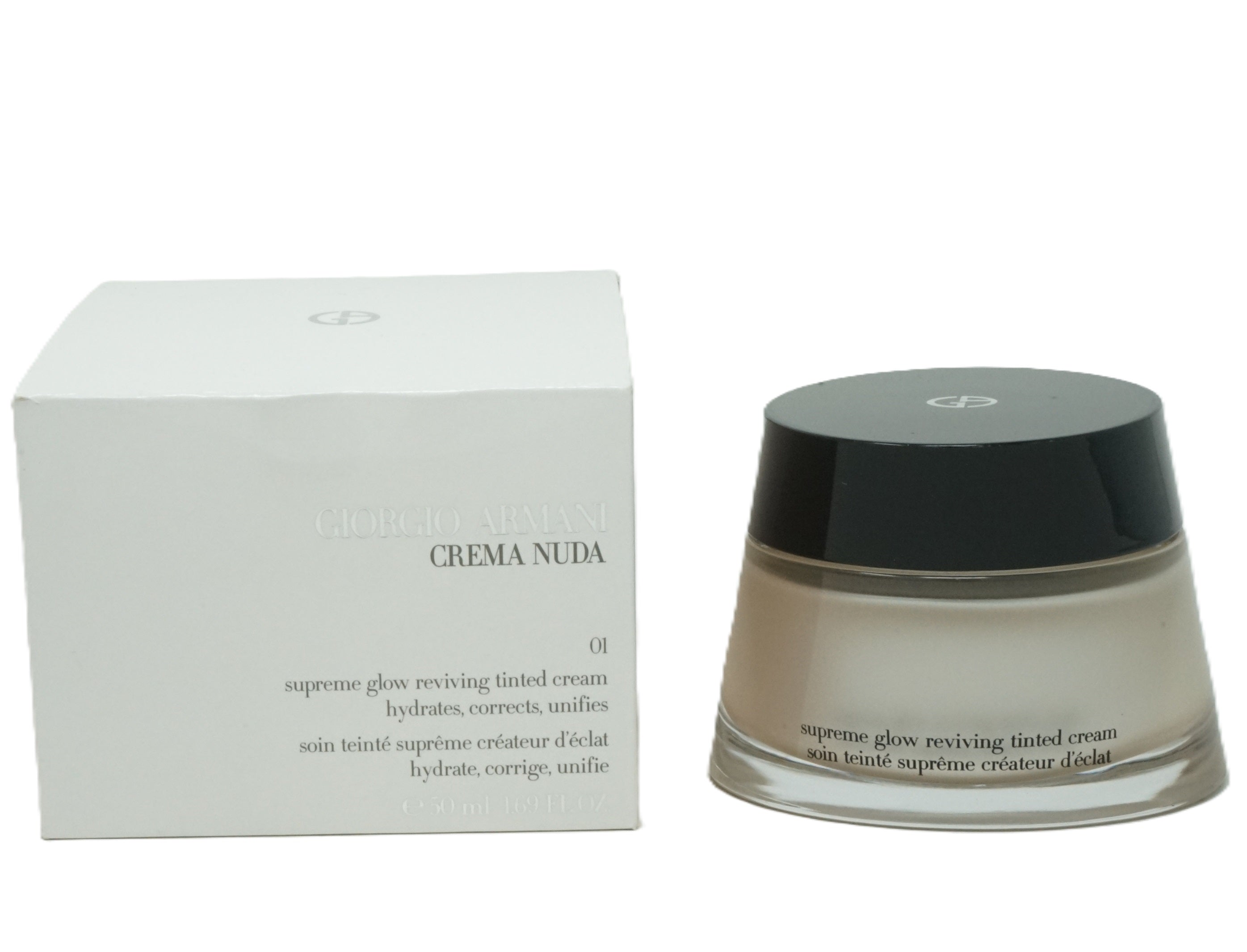 Giorgio Armani Crema Nuda Supreme Feuchtigkeitsspendent  tinted Cream 01 Nude 50ml