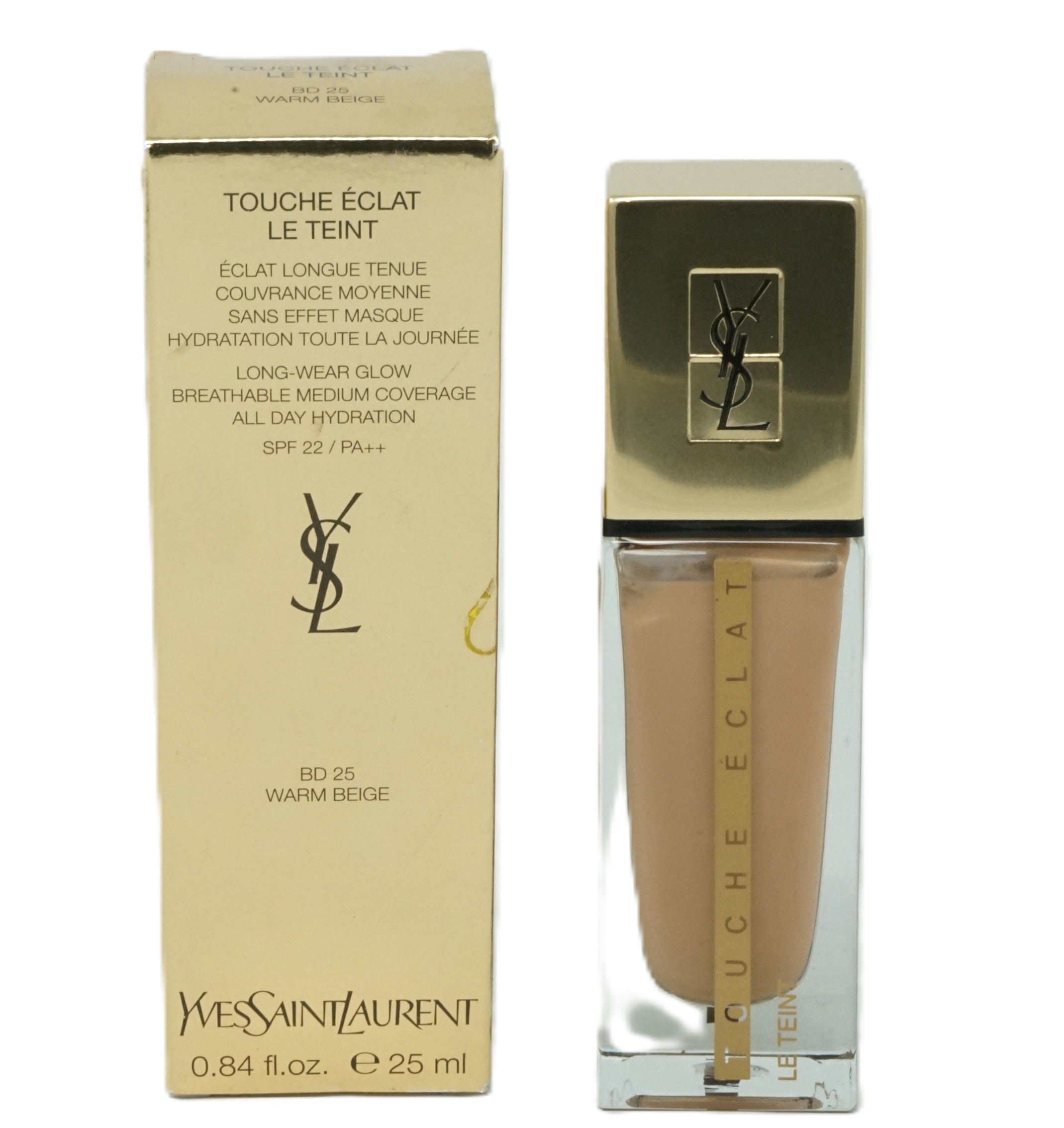 Yves Saint Laurent Touche Eclat Le Teint Foundation BD 25 Warm Beige 25ml