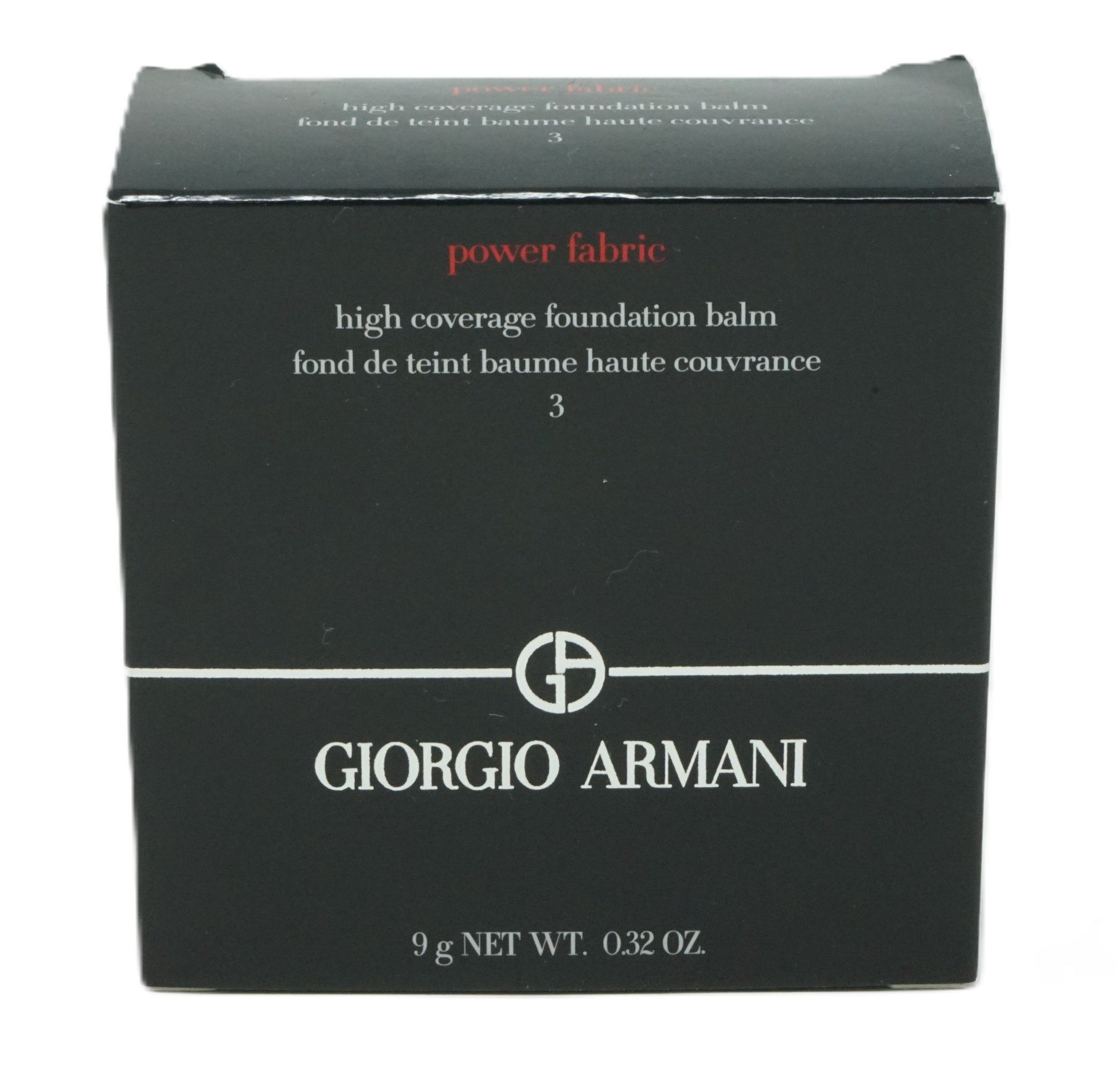 Giorgio Armani power fabric high coverage Nr 3 Foundation balm  9g