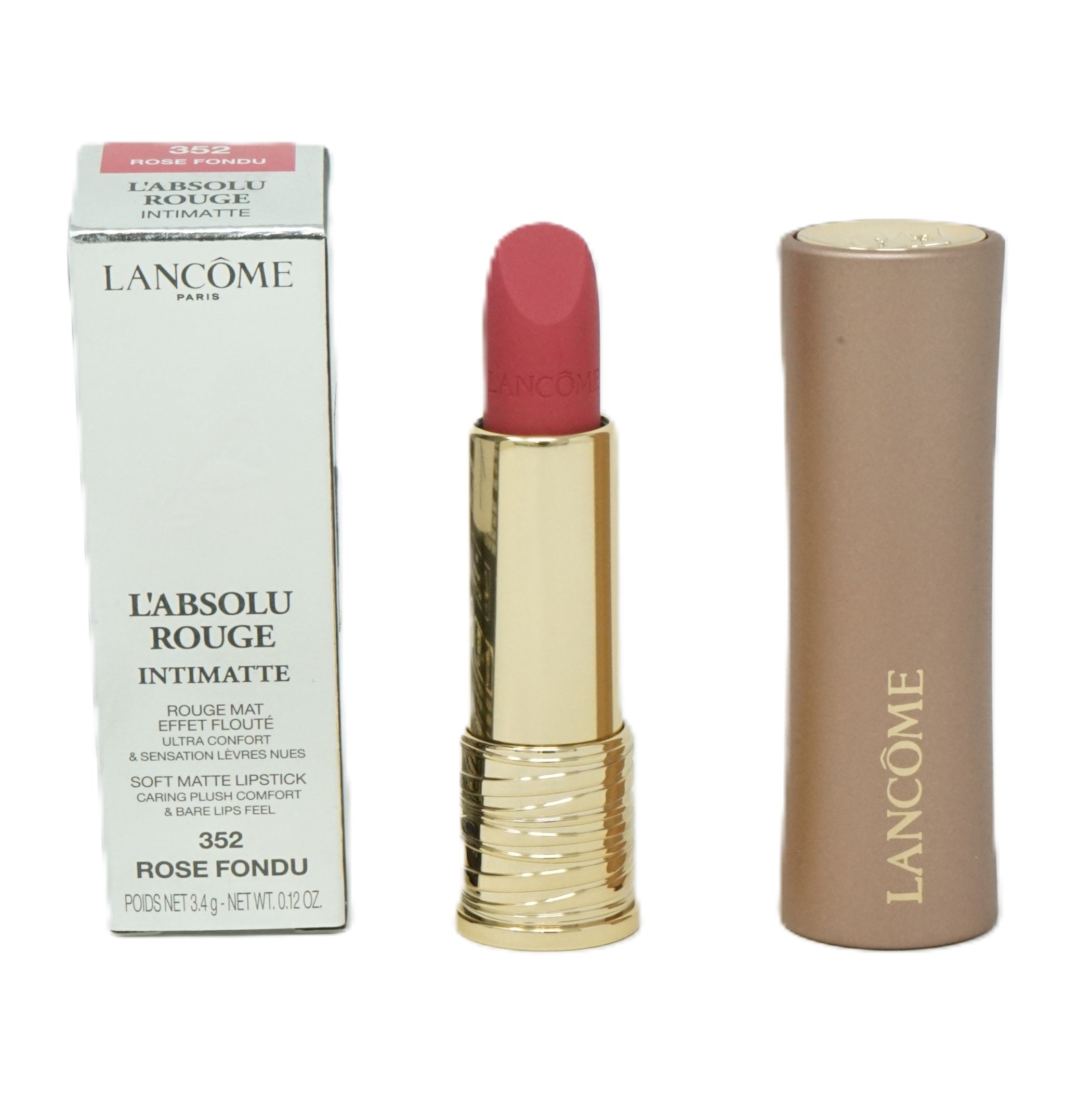 Lancome Absolu Rouge Intimatte Soft Matte Lippenstift 3,4g Rose Fondu 352