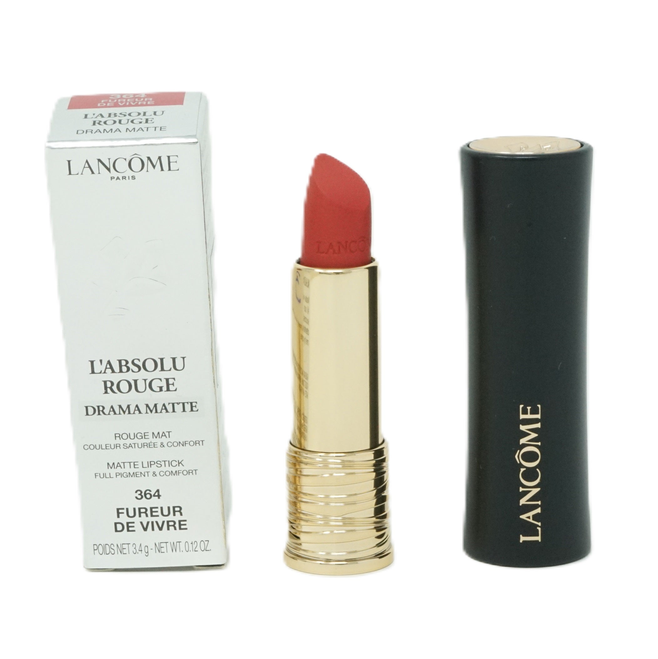 Lancome L'Absolu Rouge Drama Matte Lippenstift 3,4g Fureur de Vivre 364