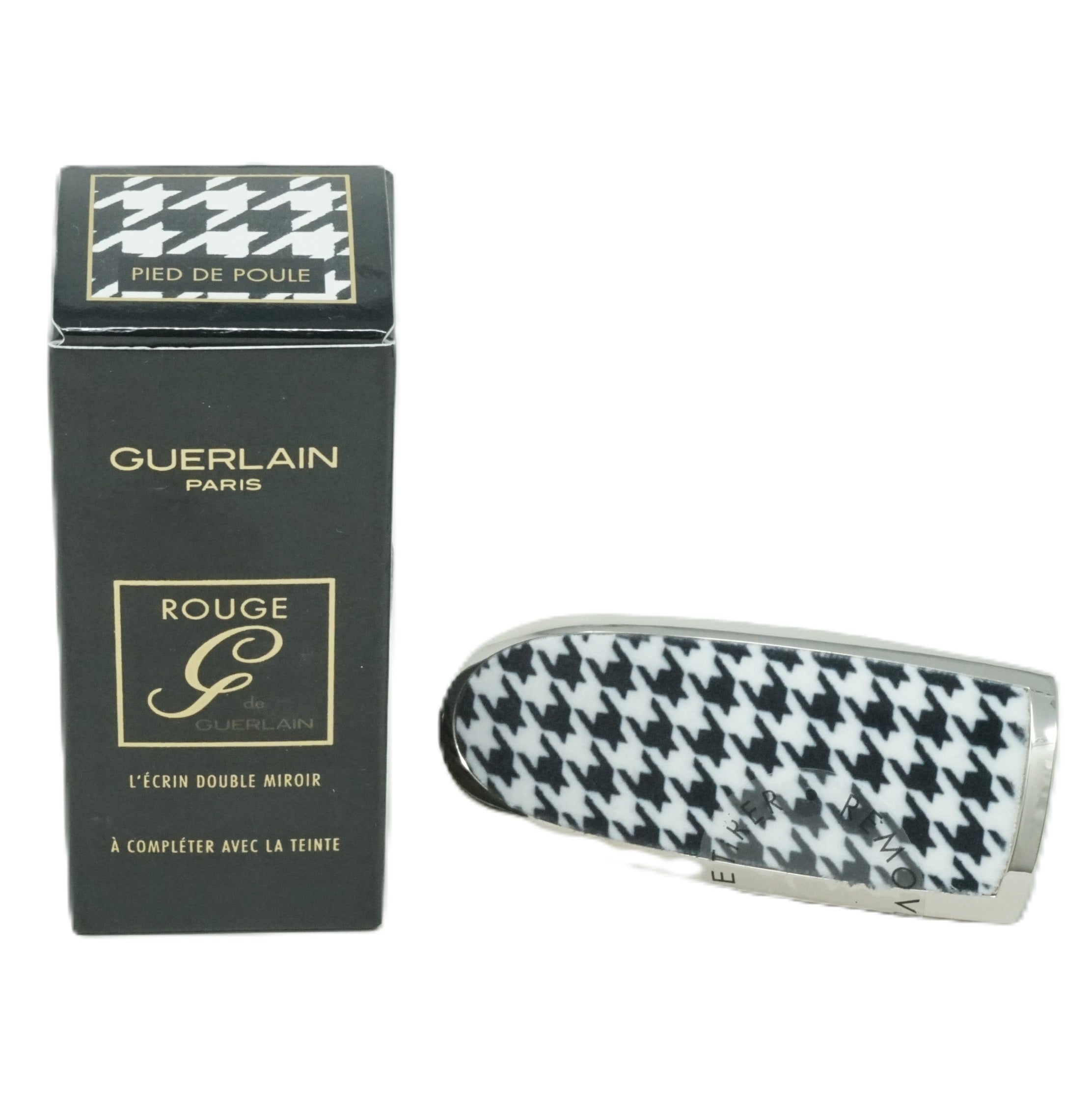 Guerlain Rouge G The Double Mirror Case To Complete with Shade Pied De Poule