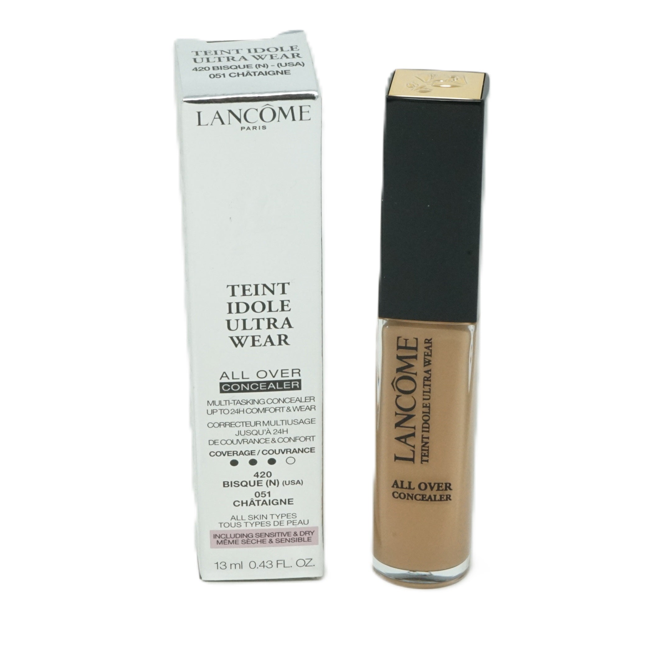 Lancome Teint Idole Ultra Wear All Over Conceale Sensitive & Dry 13ml Chataigne 051