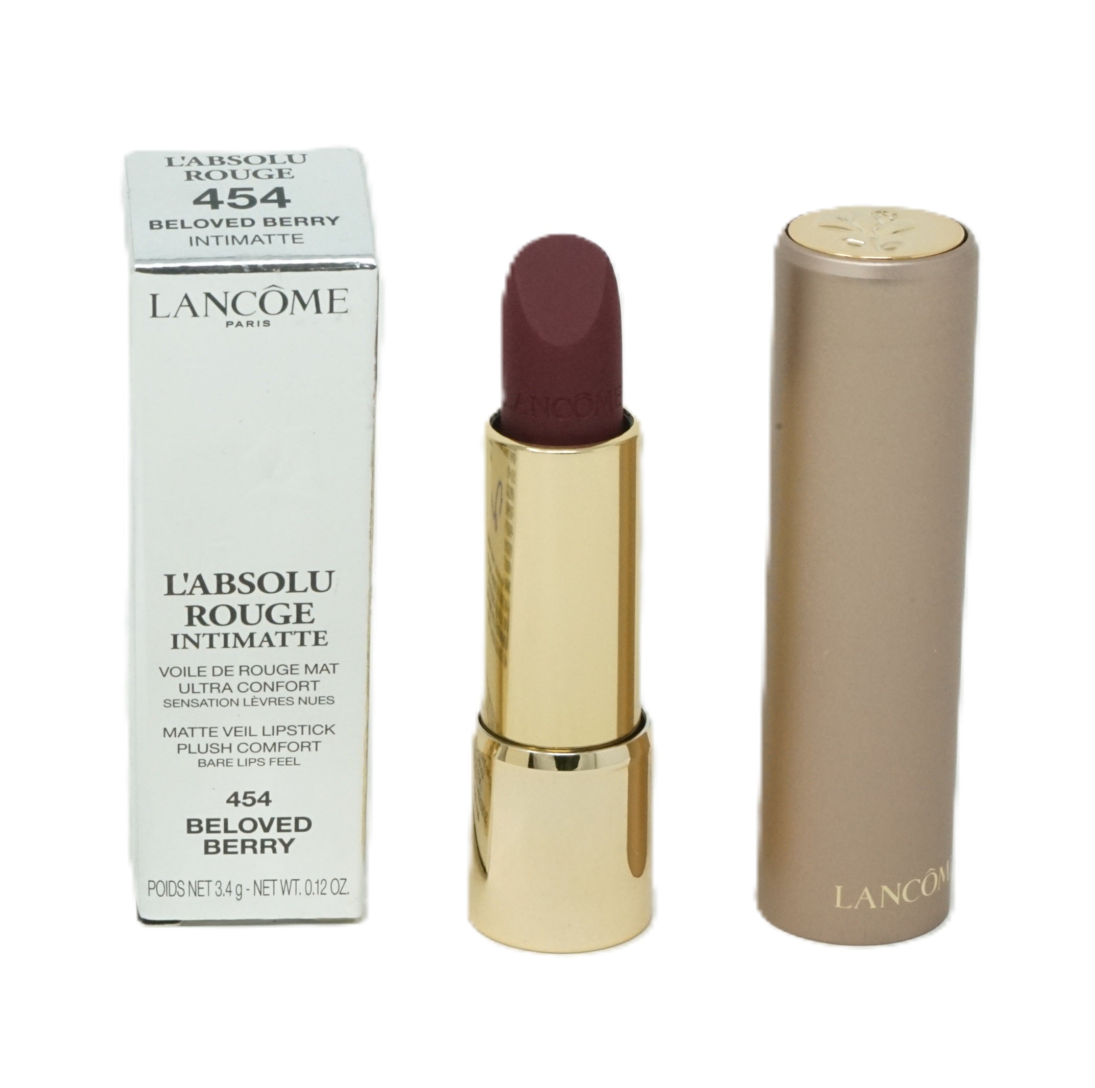 Lancome L'Absolu Rouge Intimatte Matte Lippenstift 3,4g Beloved Berry 454