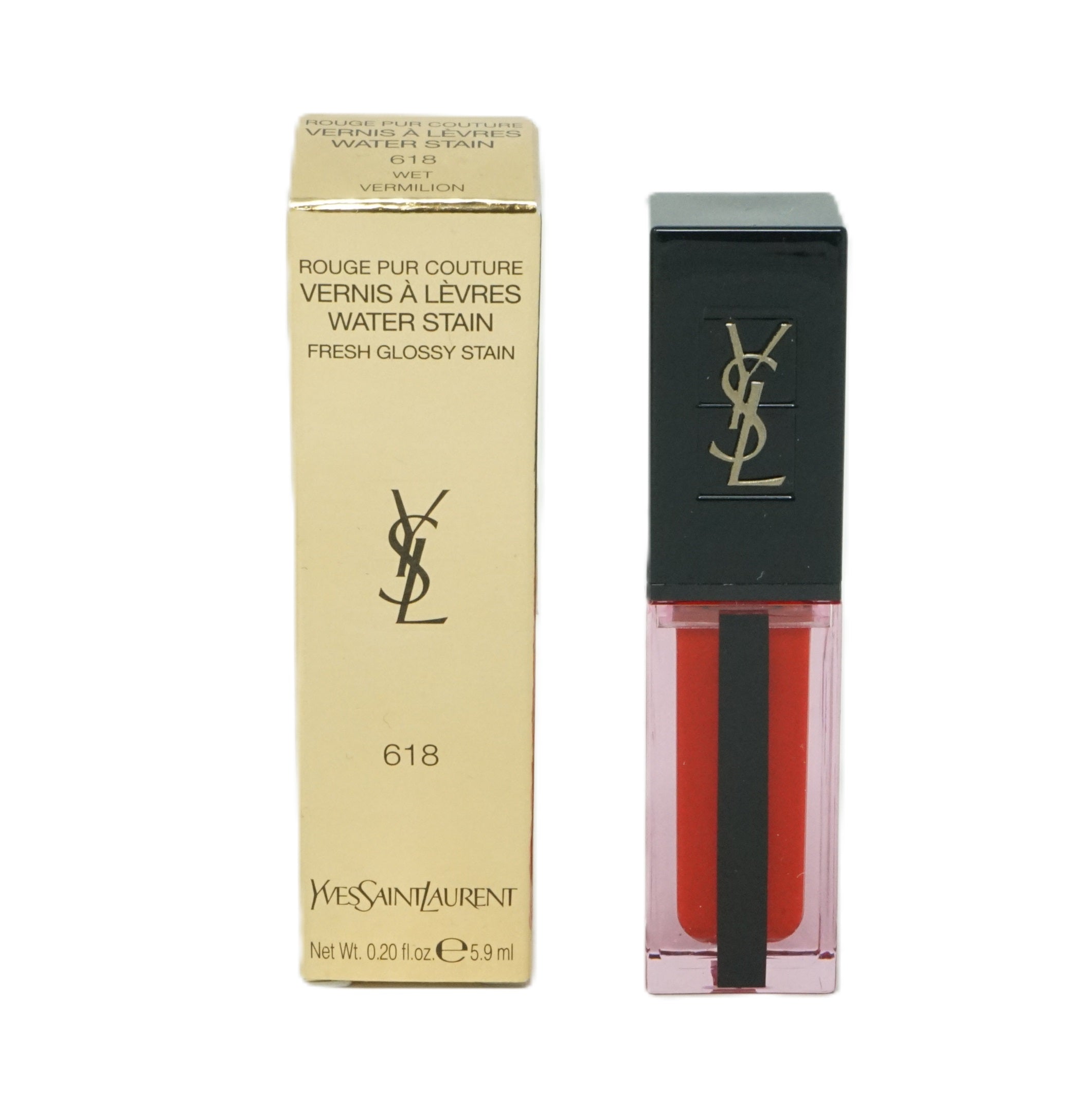 Yves Saint Laurent  Vernis a Levres Stain glossy 618 Wet Vermilion