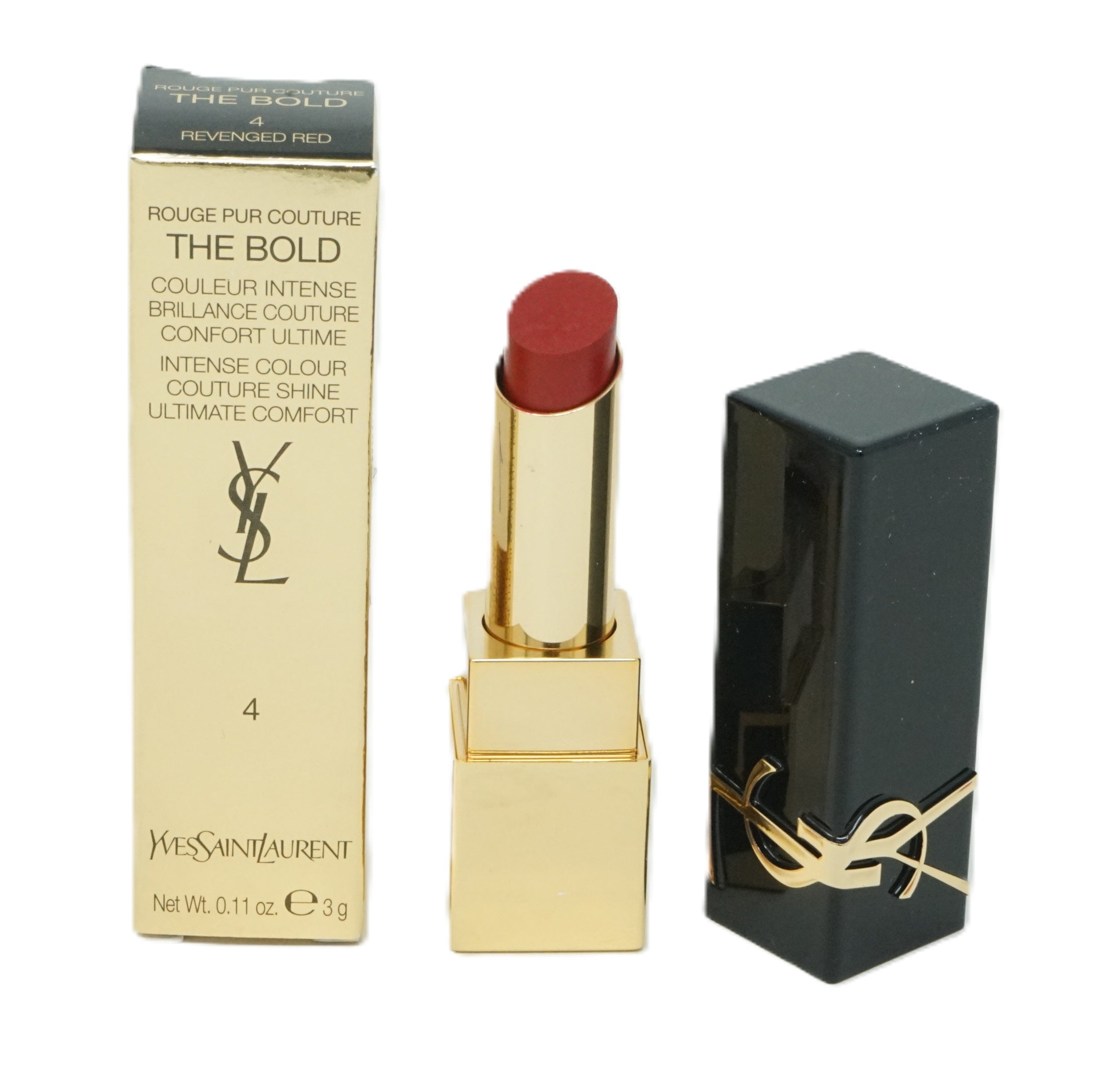 Yves Saint Laurent Rouge Pur Couture The Bold Couture Shine Lippenstift 3g Revenged Red 4