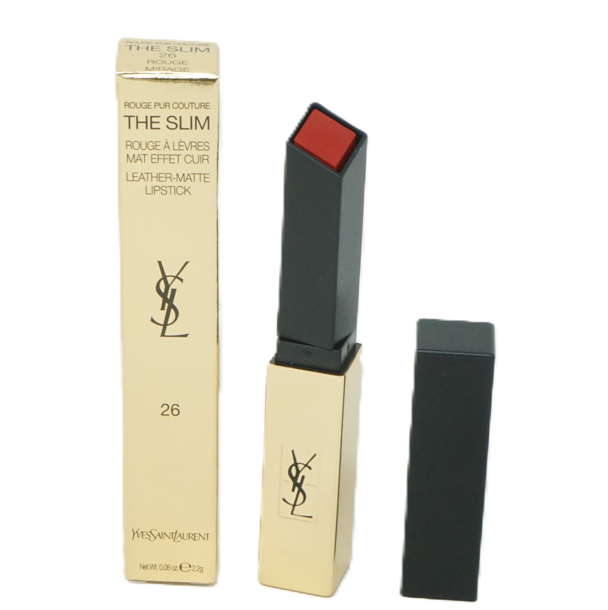 Yves Saint Laurent Rouge pur Couture The Slim Leather Matte Lippenstift 2,2g Rouge Mirage 26
