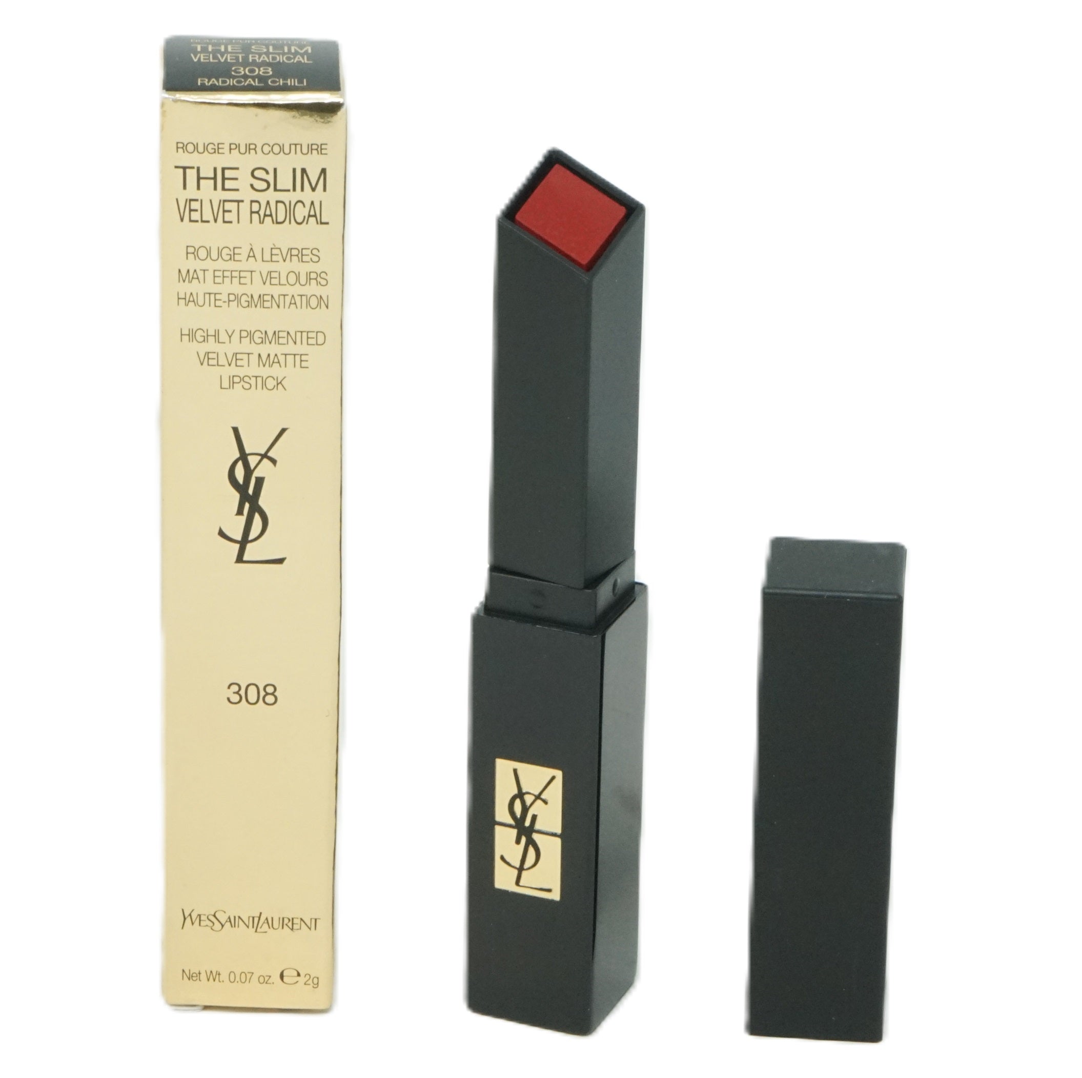 Yves Saint Laurent Rouge The Slim Velvet Matte Lippenstift 2g Radical Chili 308