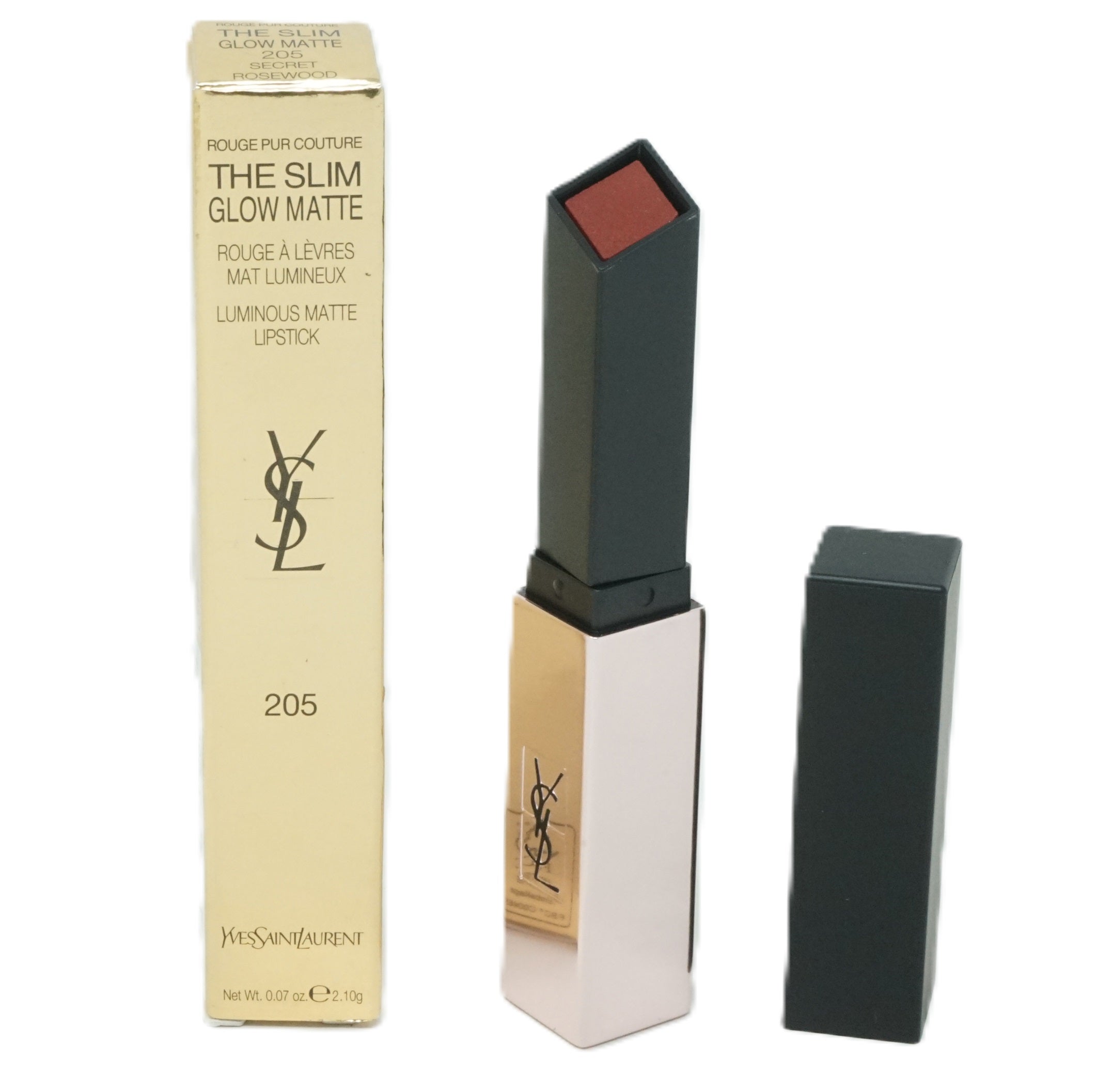 Yves Saint Laurent Rouge pur Couture The Slim Glow Matte 2,1g Lippenstift   Secret Rosewood 205