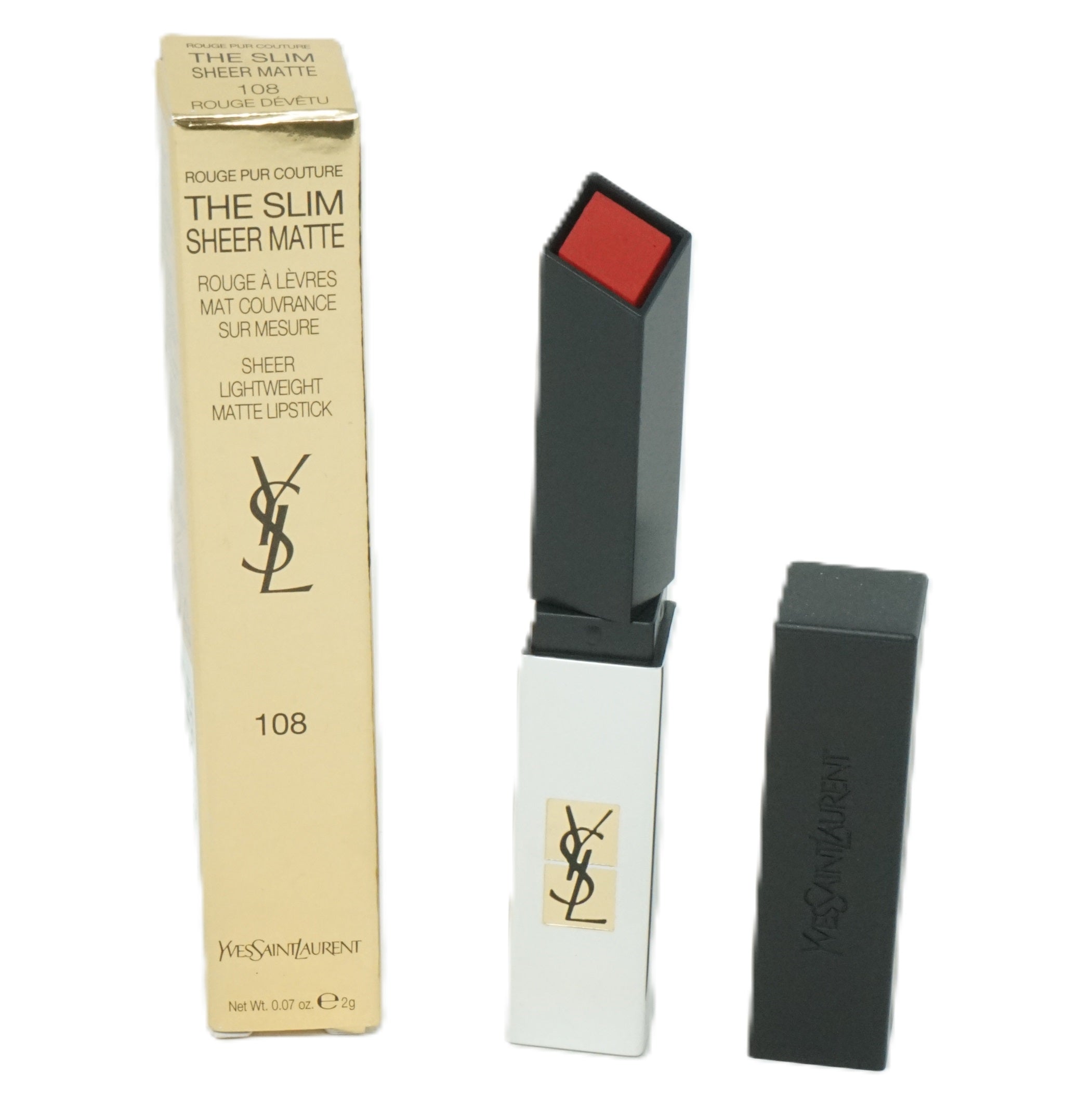 Yves Saint Laurent Rouge pur Couture The Slim Sheer Matte 2g Lippenstift 108 Rouge Devetu