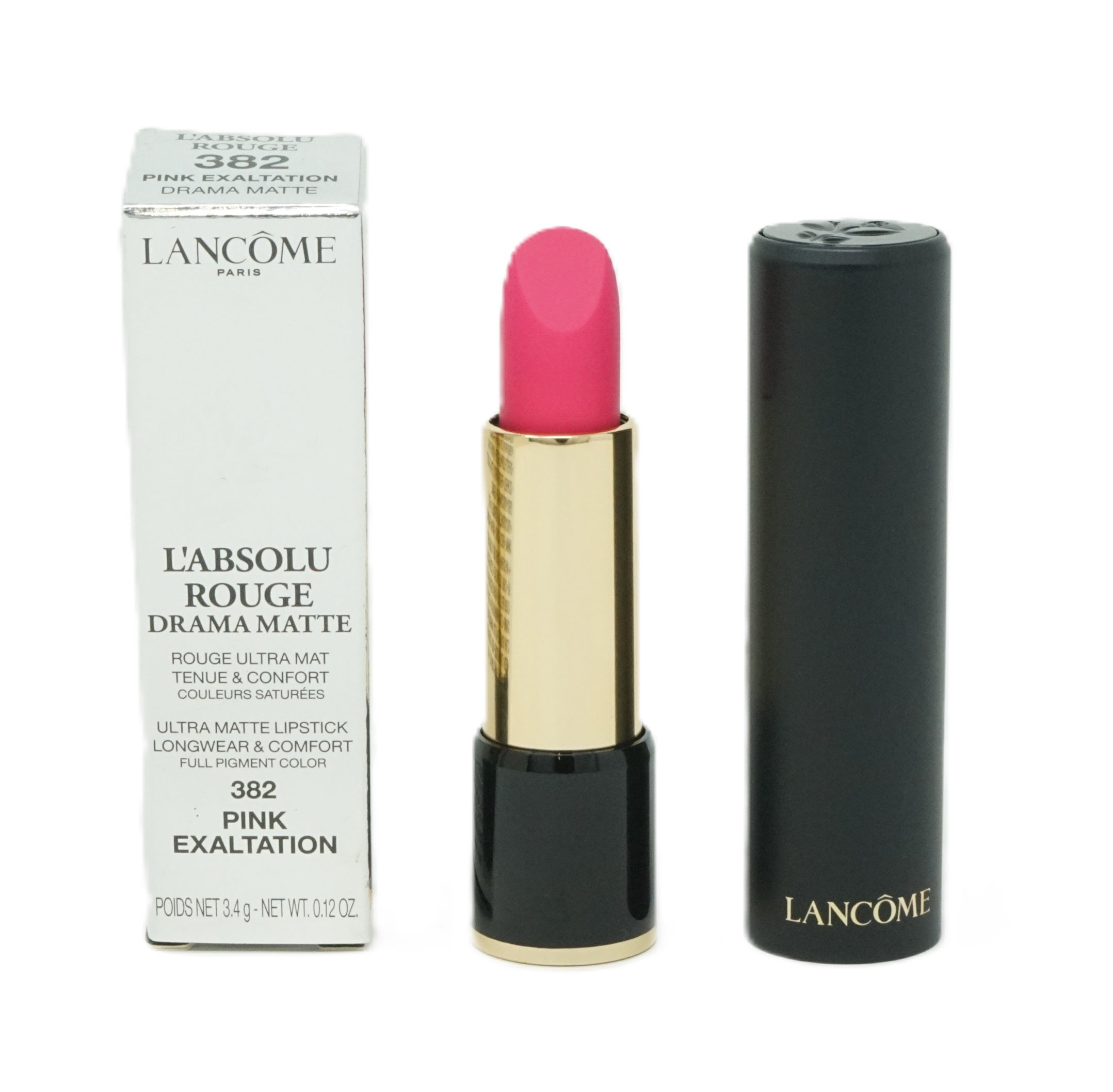 Lancome L'Absolu Rouge Drama Matte Ultra Lipstick Pink Exaltation 382