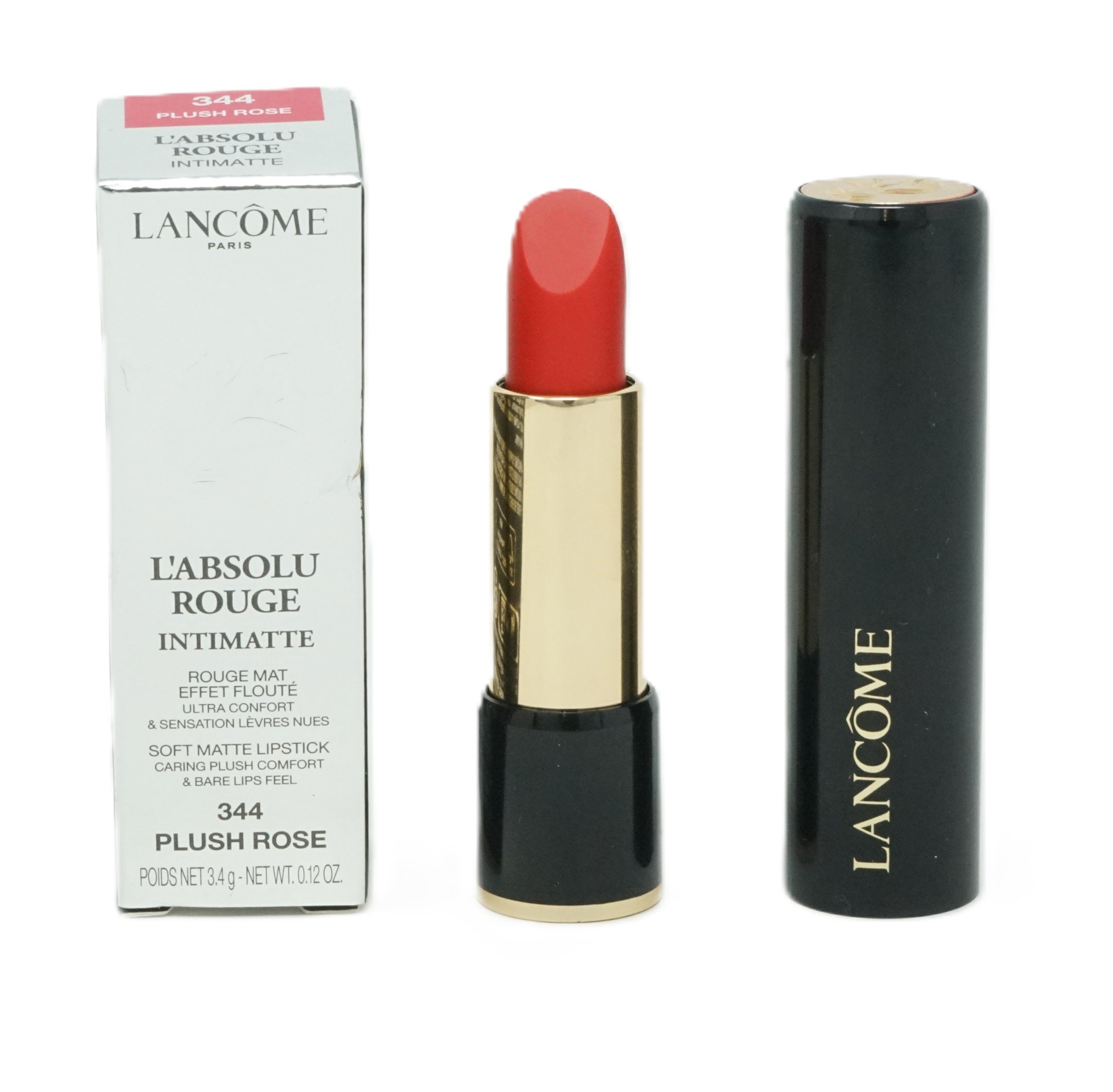 Lancome Absolu Rouge Intimatte Soft Matte Lippenstift 3,4g Plush Rose 344