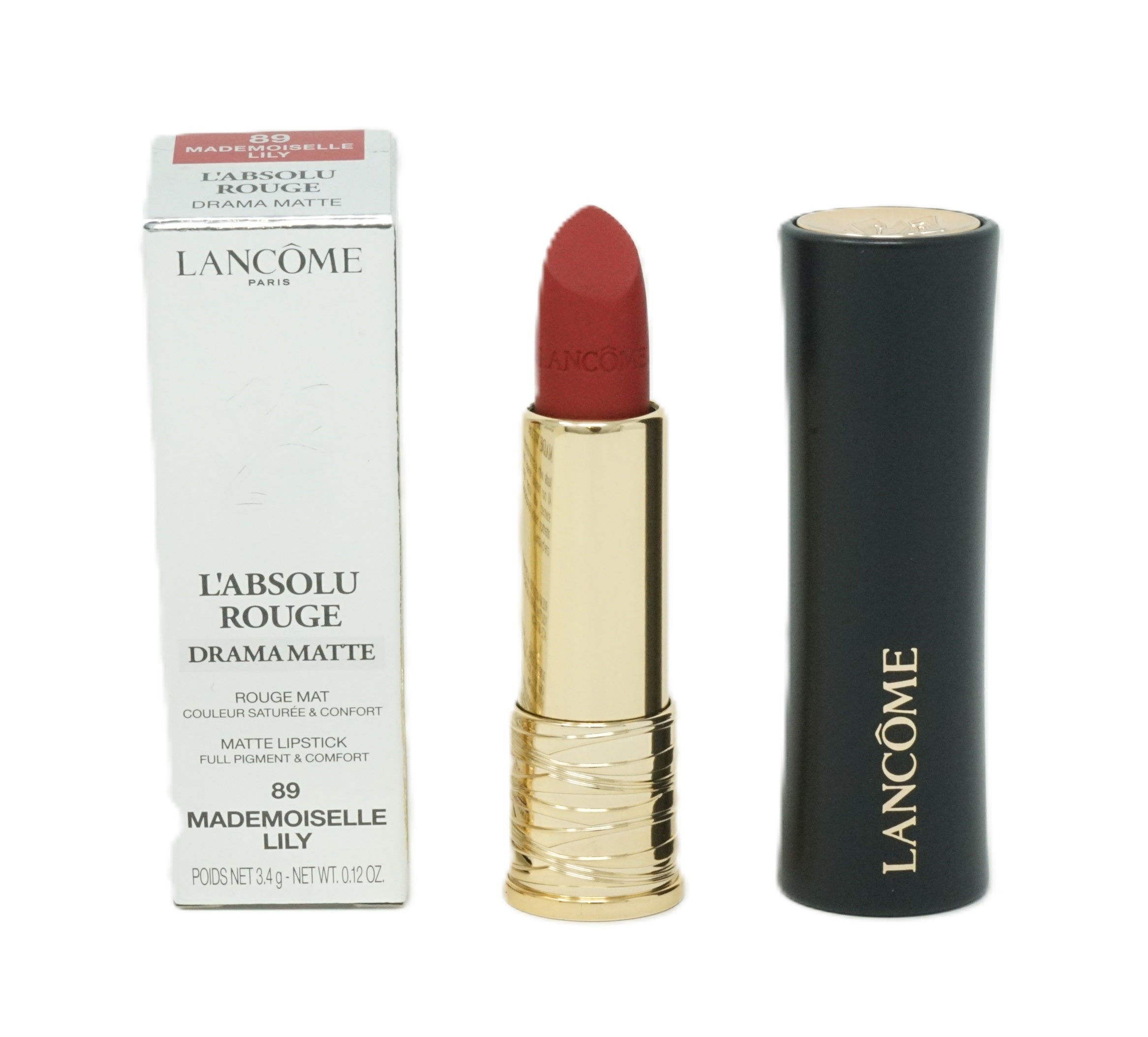 Lancome L'Absolu Rouge Drama Matte Lippenstift 3,4g Mademoiselle Lily 89