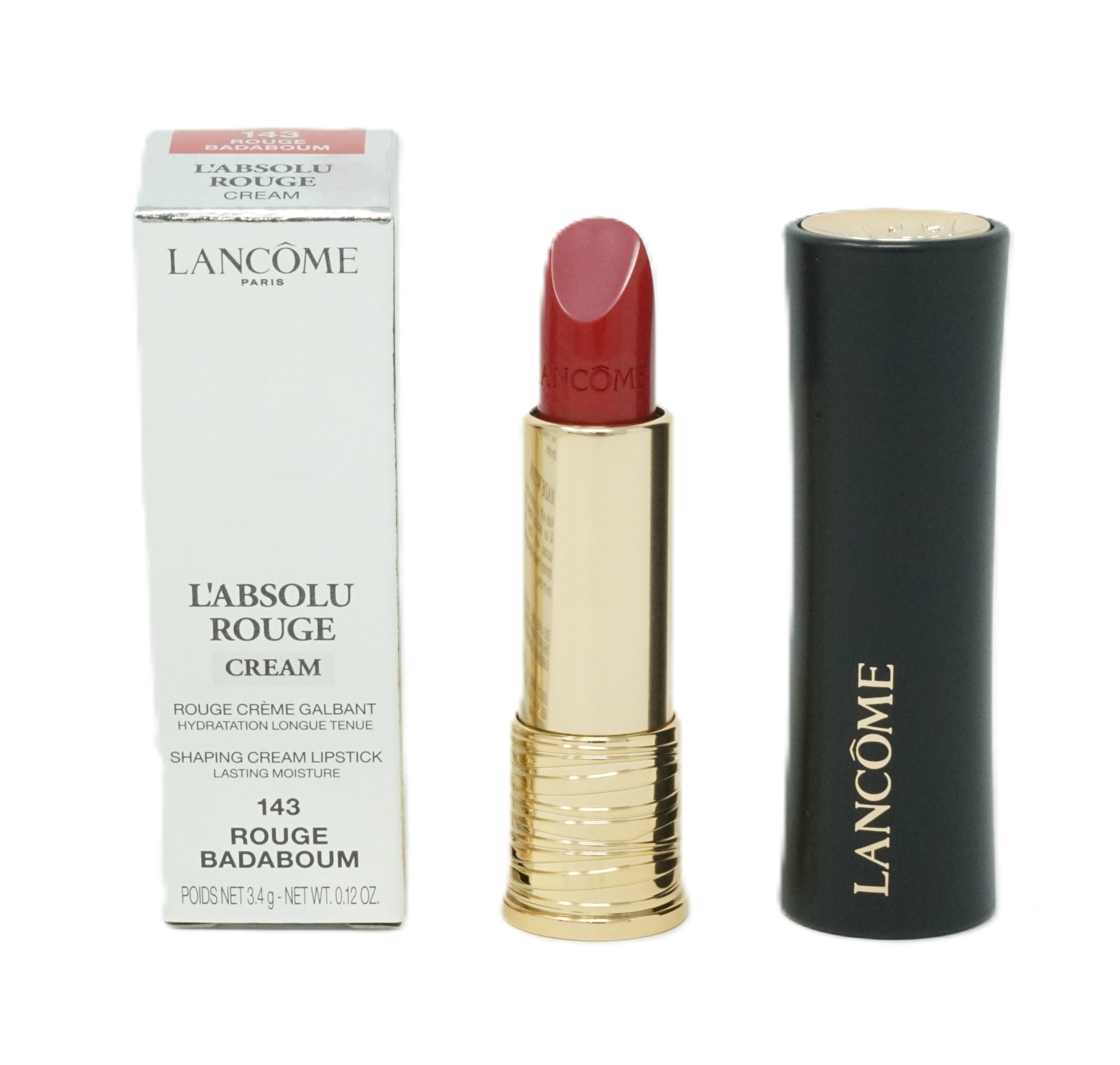 Lancome Absolu Rouge Cream Lippenstift 3,4g Rouge Badaboum 143
