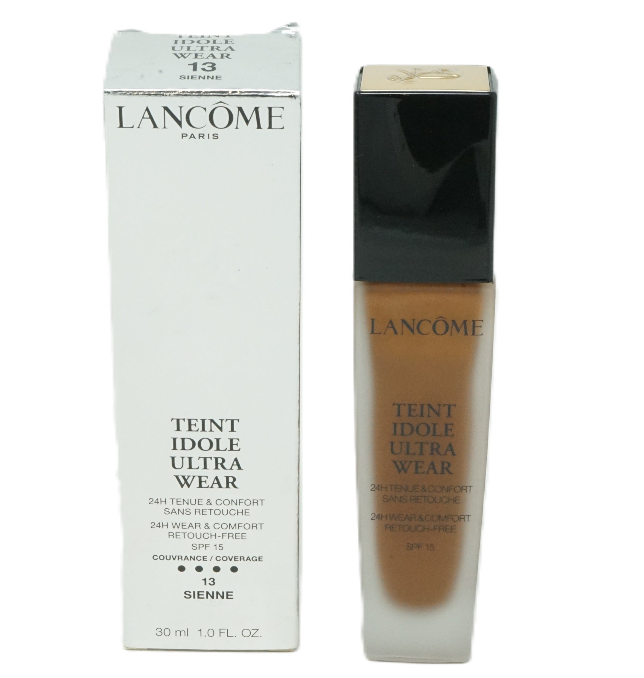 Lancome Teint Idole Ultra Wear 24H Wear & Comfort 30ml Coverage SPF15 Makeup Sienne 13