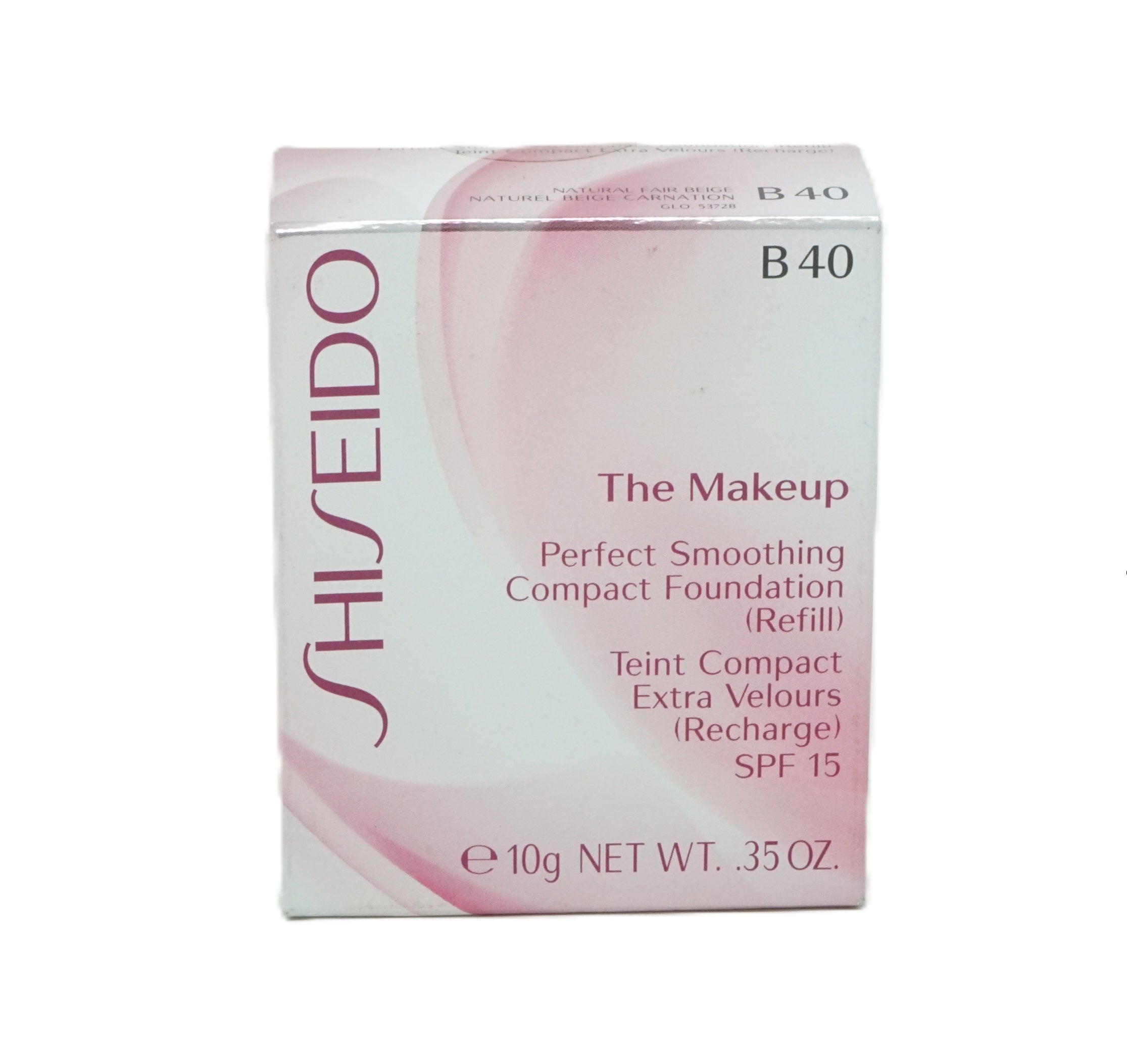 Shiseido The Makeup Perfect Smoothing Compact Foundation 10g  Refill B40 Natural Fair Beige