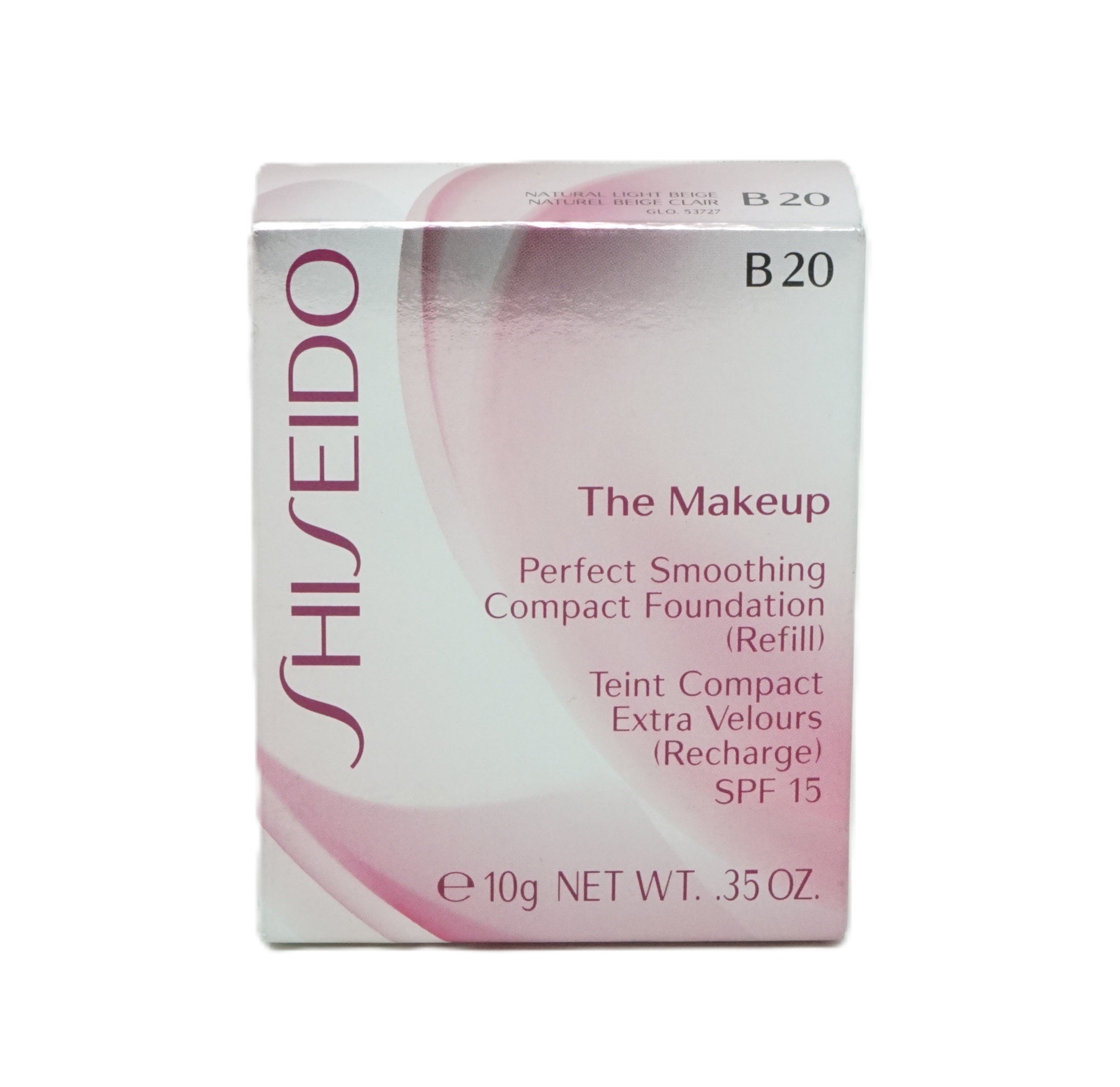 Shiseido The Makeup Perfect Smoothing Compact Foundation 10g  Refill B20 Natural Light Beige