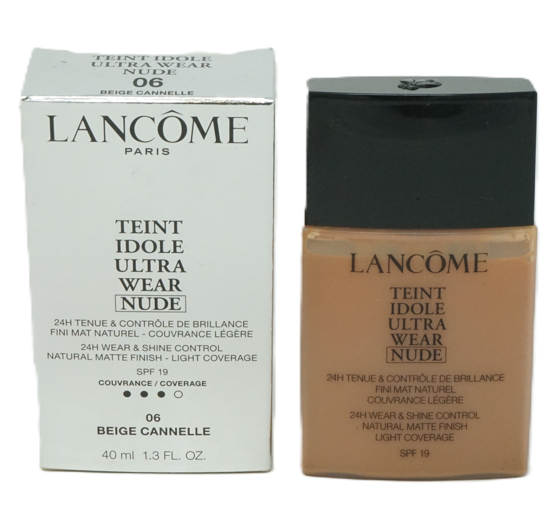 Lancome Teint Idole Ultra Wear Nude SPF19 Coverage Foundation 40ml  Beige Canelle 06
