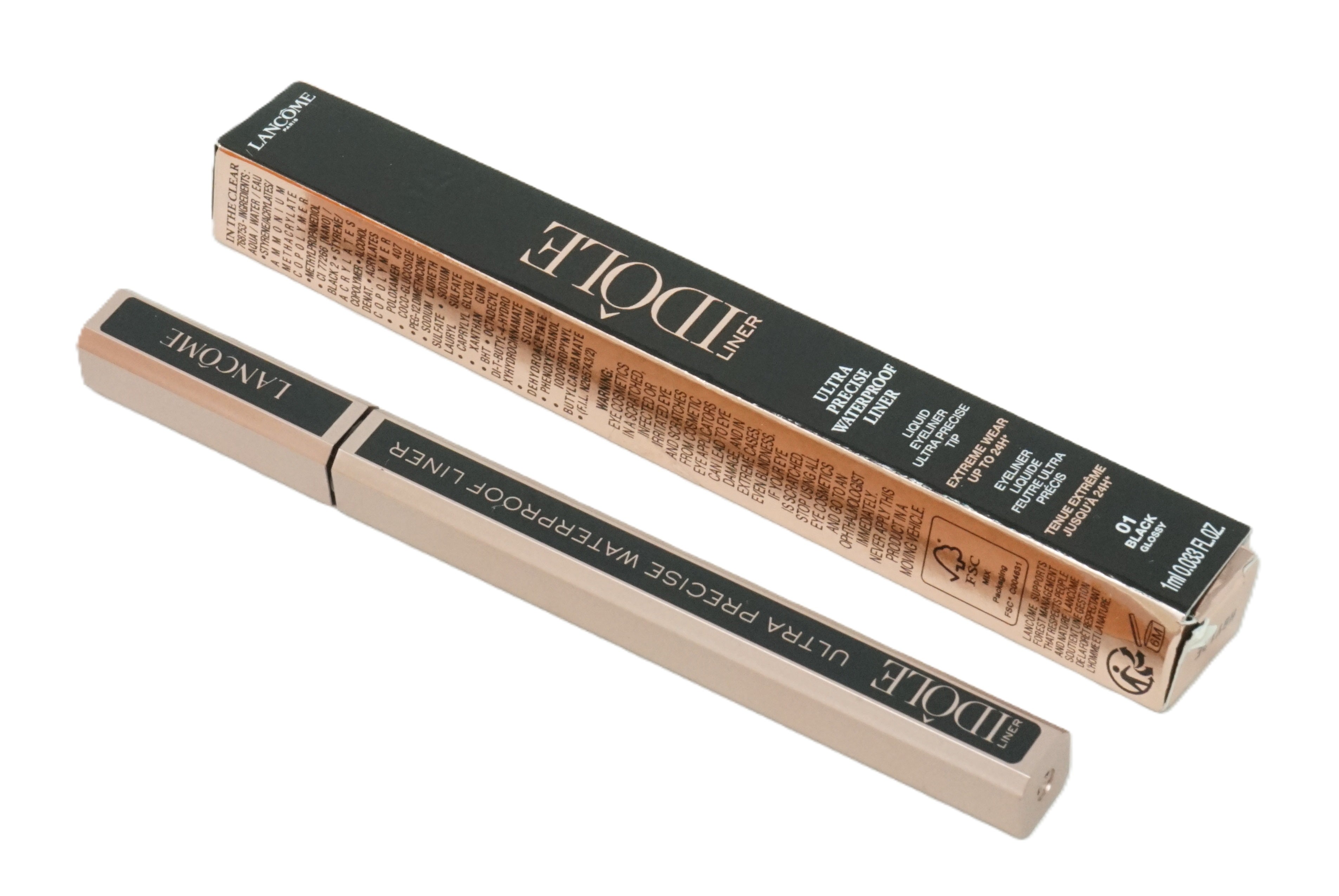 Lancome Idole Liner ultra precise waterproof liner 01 Black Glossy 1 ml