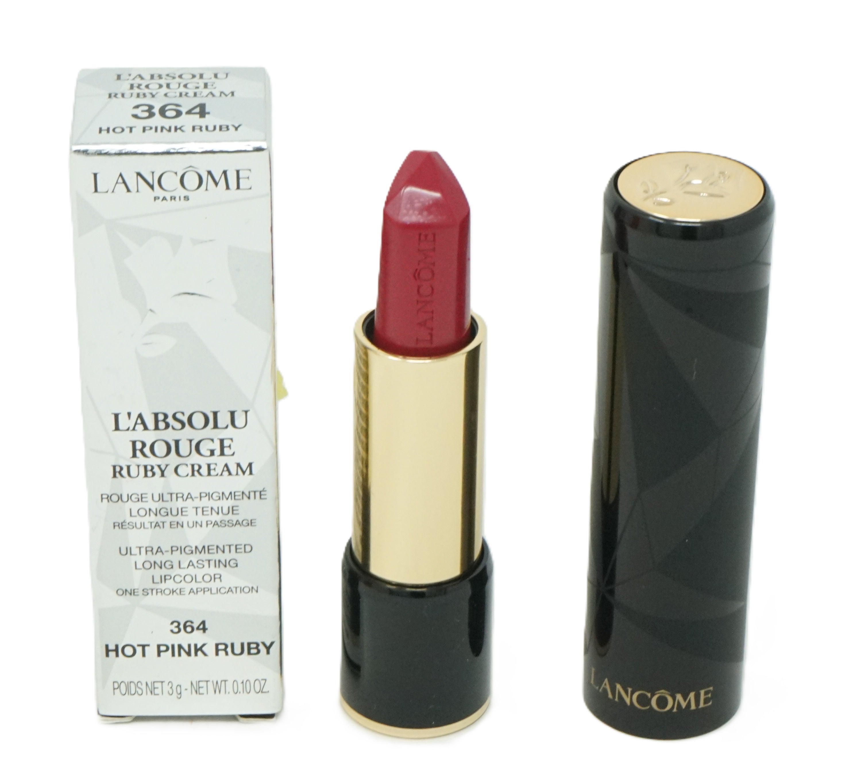 Lancome L'Absolu rouge ruby cream lipcolor 364 hot pink ruby 3 g