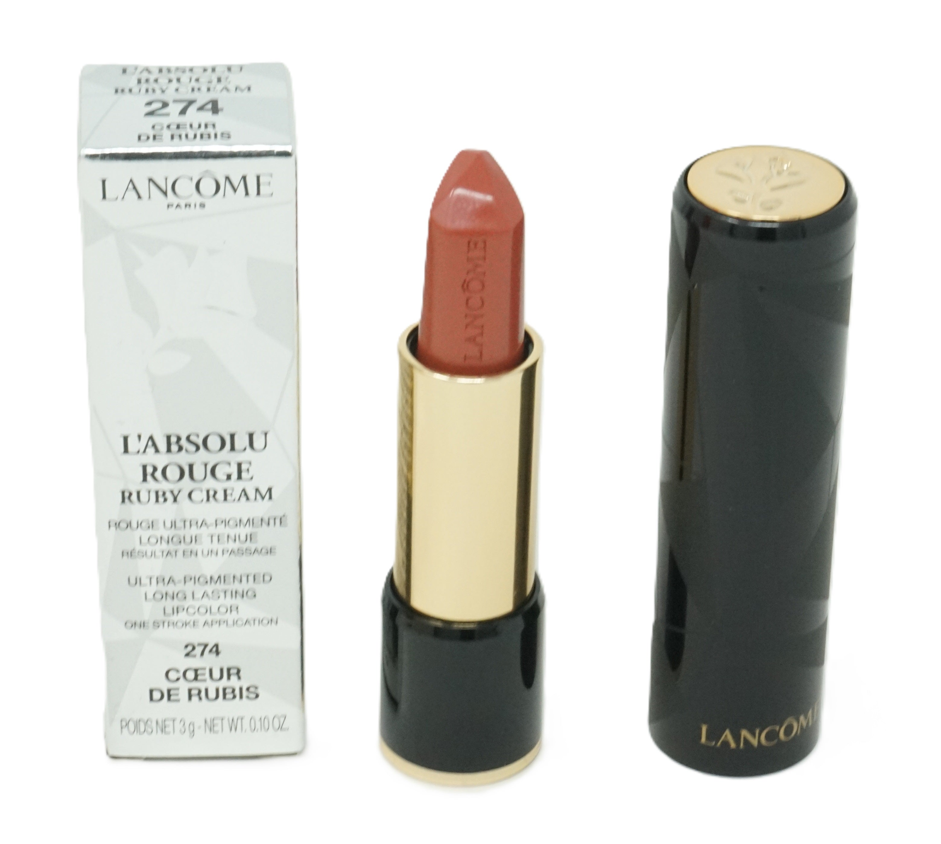 Lancome L'Absolu rouge ruby cream lippenstift 274 coeur de rubis 3 g