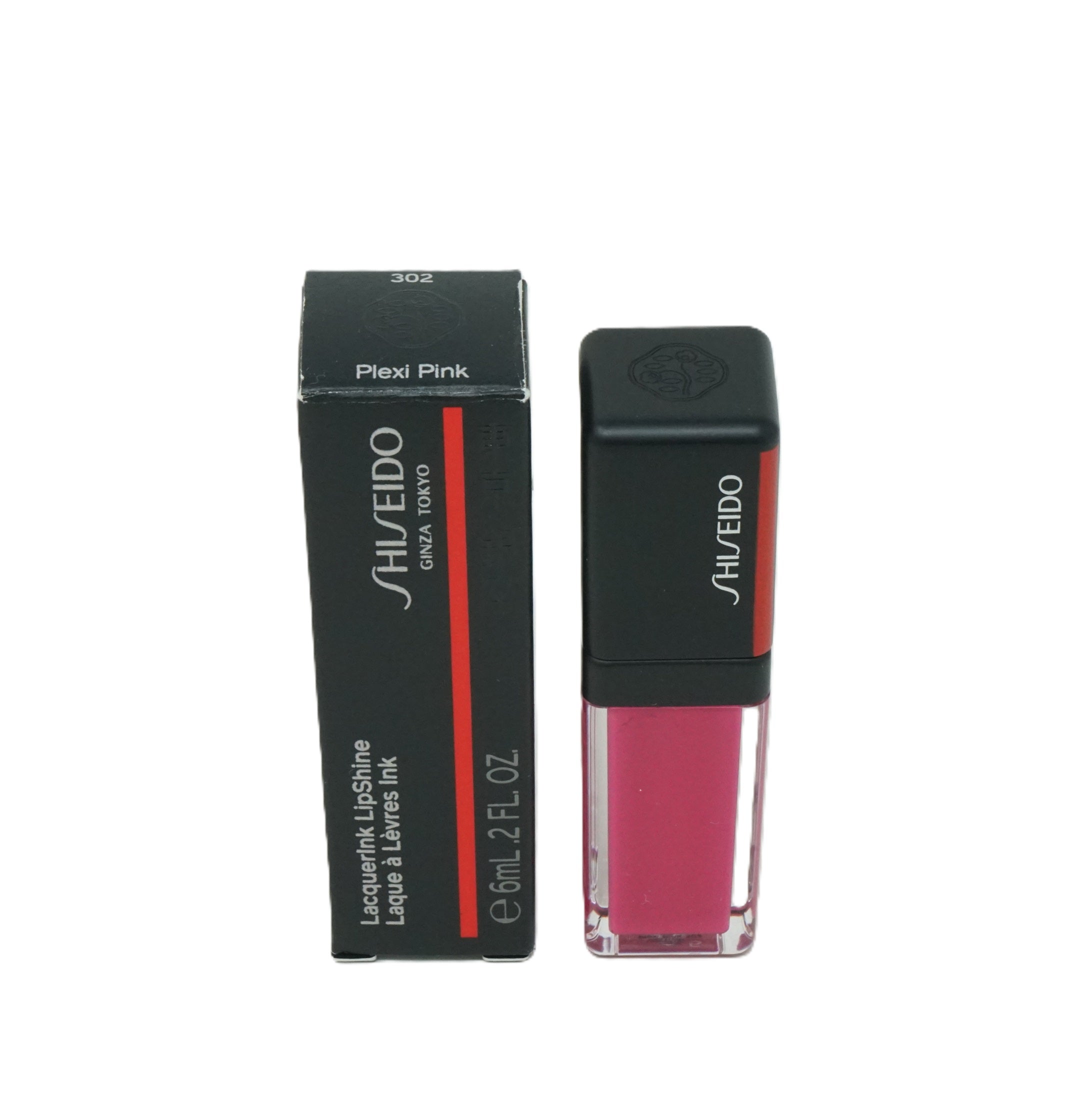 Shiseido LacquerInk Lip Shine Ligloss 6ml 302 Plexi Pink