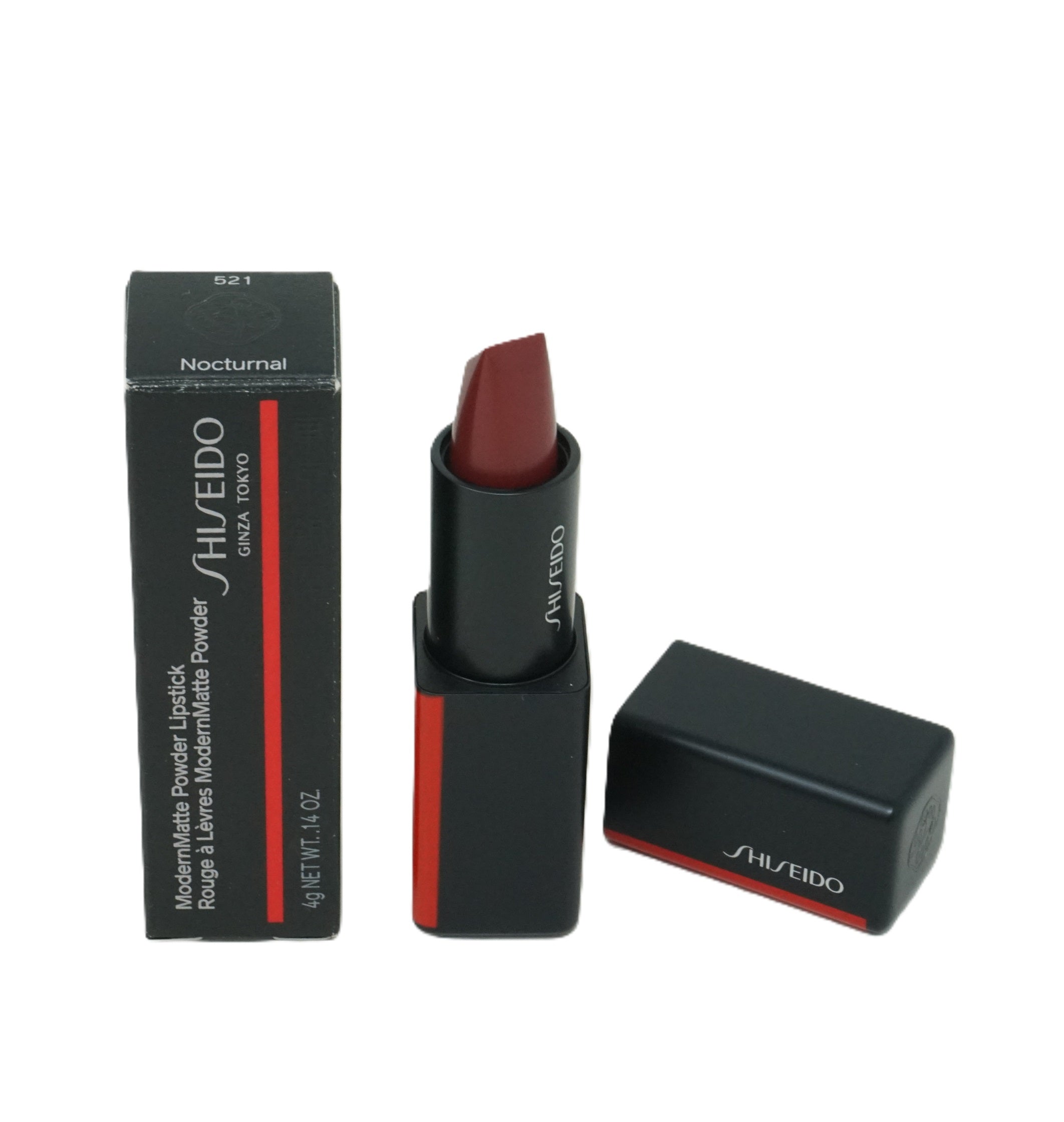 Shiseido Ginza Tokyo Modern Matte Powder Lipstick 4g  lippenstift 521 Nocturnal